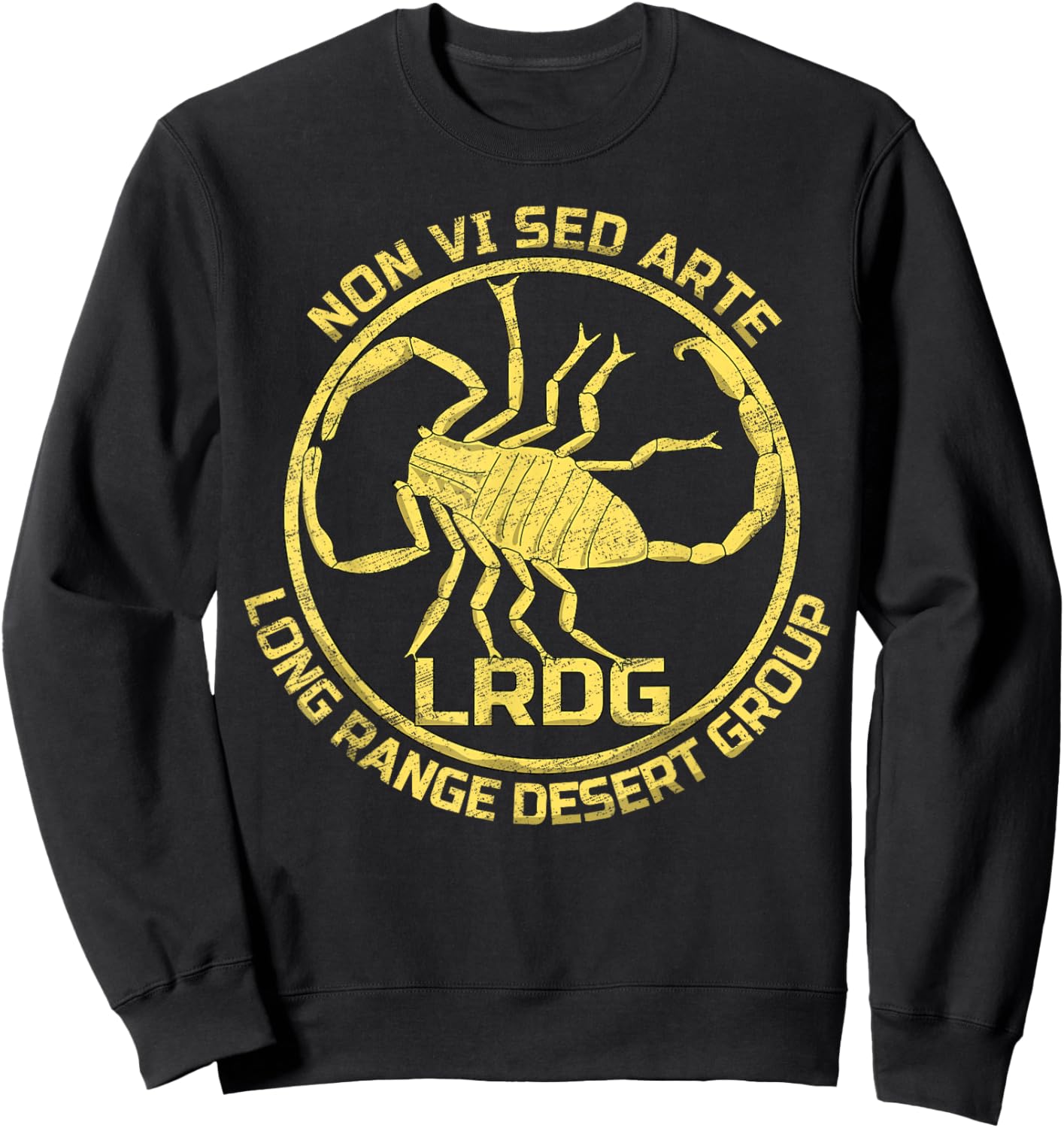 LRDG British Special Force Range Desert Group British WW2 Sweatshirt - Sweatshirt | Black