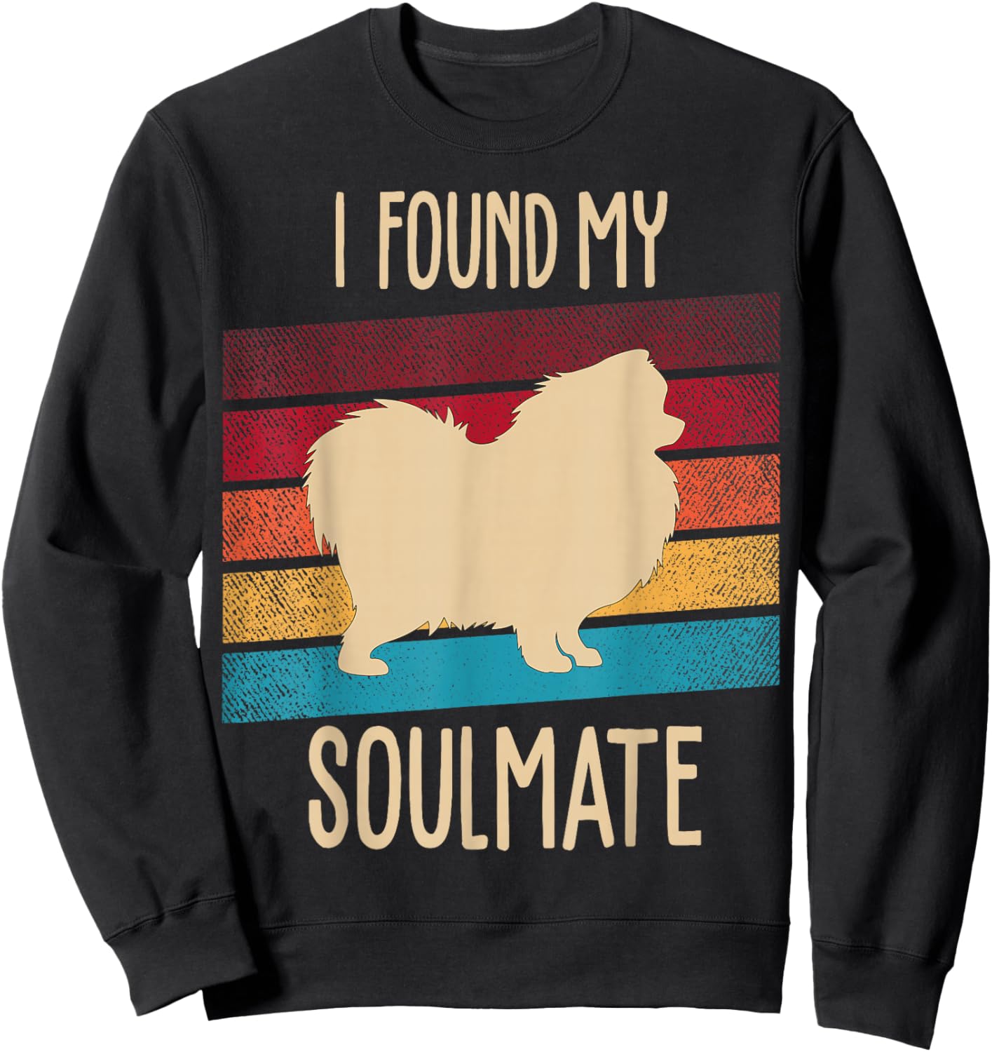 Pomeranian Pom-Dog Sweatshirt - Sweatshirt | Black