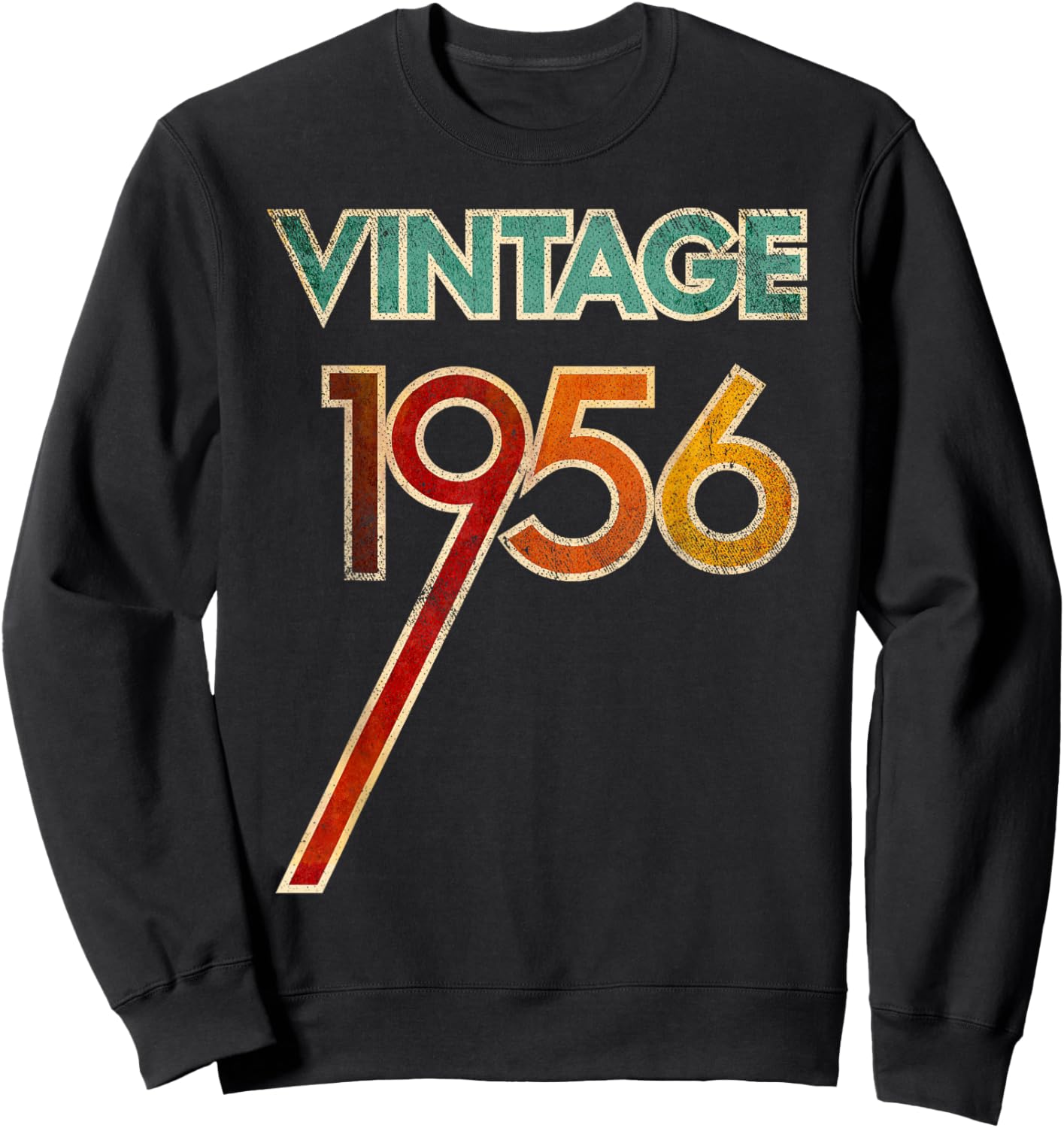 Vintage 1956 65th Birthday Outfit Women 65 Years Old Sweatshirt - Sweatshirt | Black