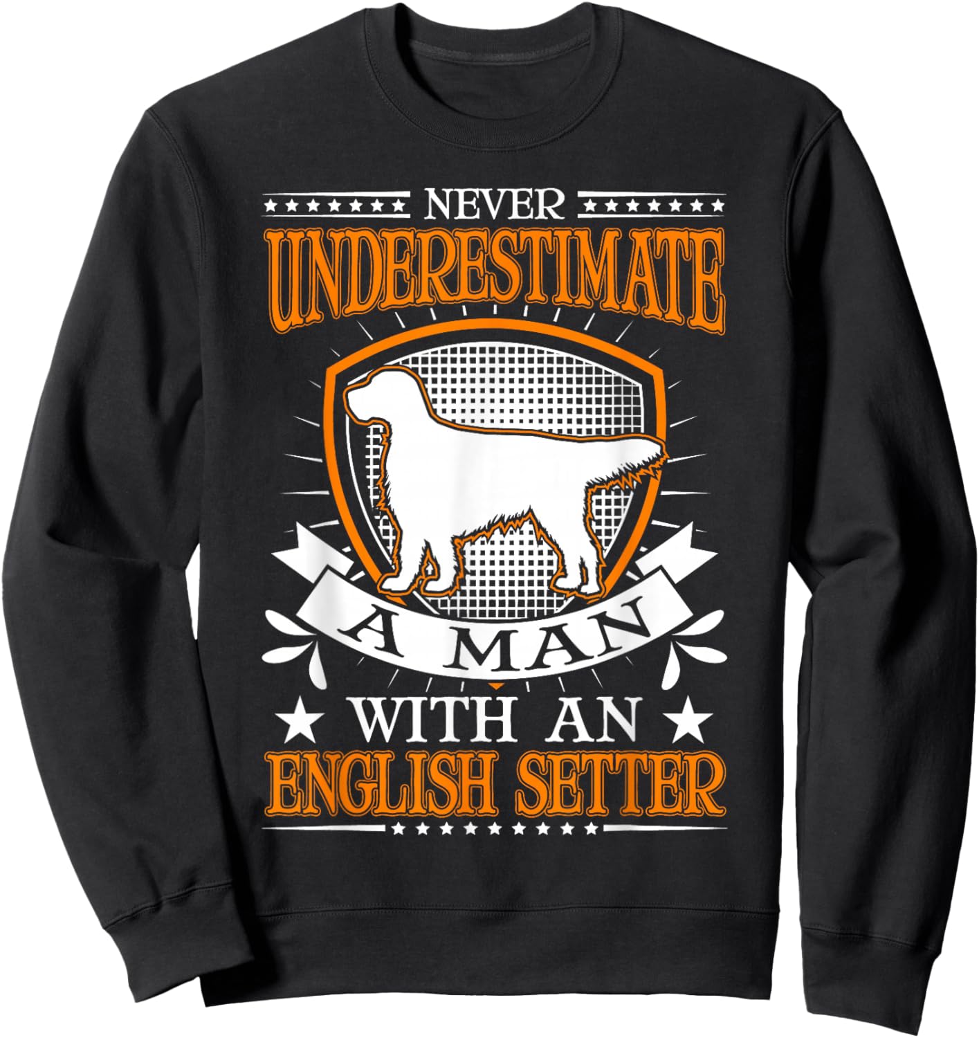 English Setter Man Sweatshirt - Sweatshirt | Black