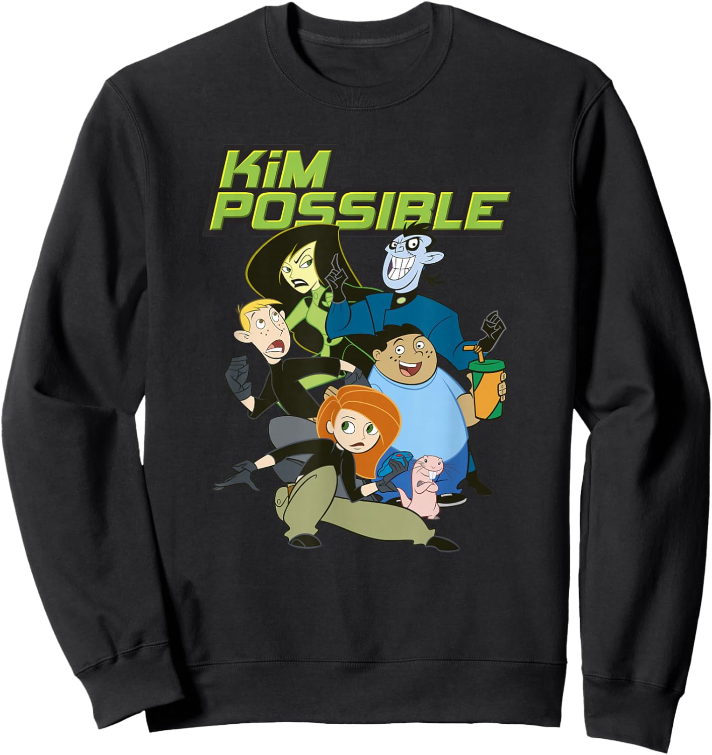 Disney Kim Possible Group Character Poster Sweatshirt - Sweatshirt | Black