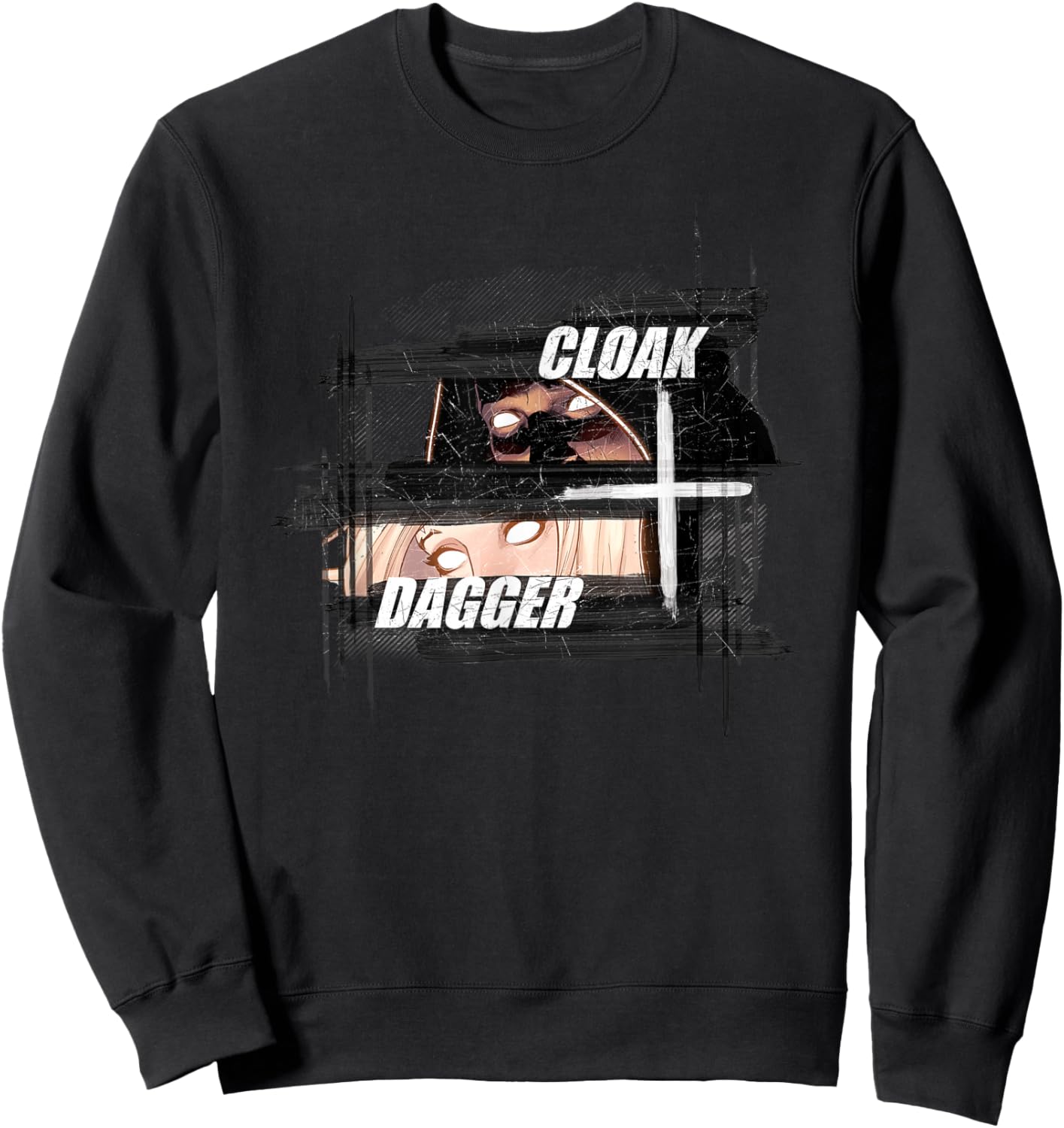 Marvel Cloak and Dagger Eyes Sweatshirt - Sweatshirt | Black