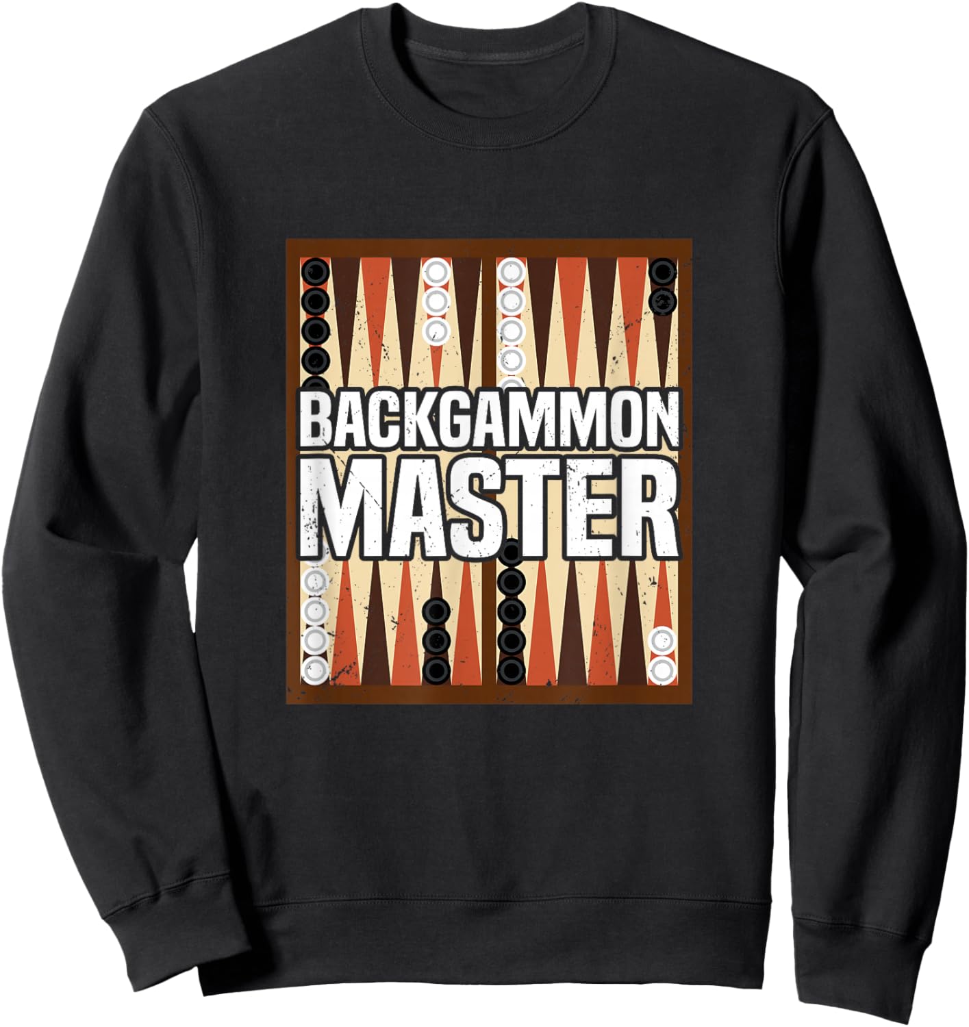 Backgammon Master Player Game Sweatshirt - Sweatshirt | Black