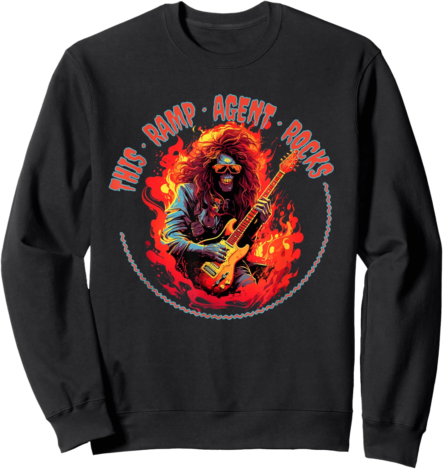 This Ramp Agent Rocks Funny Musician Sweatshirt - Sweatshirt | Black