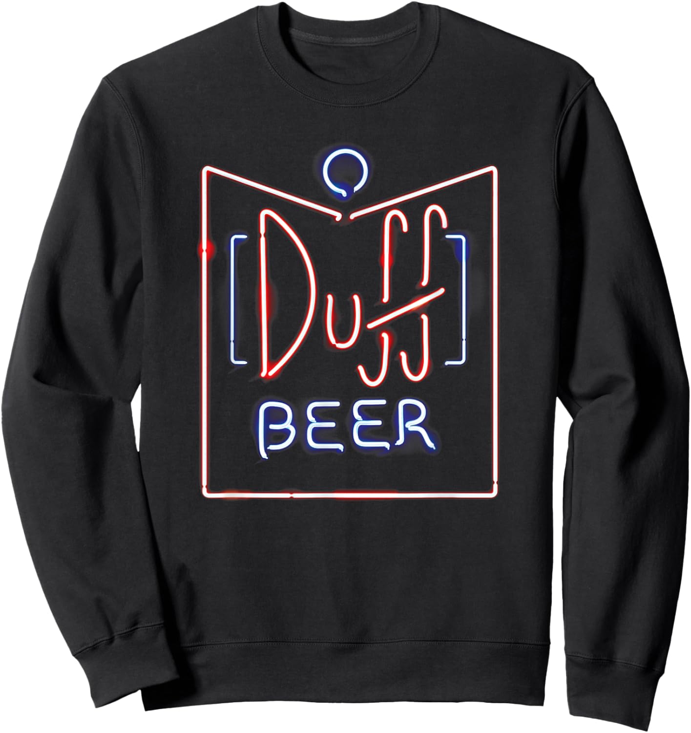 The Simpsons Duff Beer Neon Sign Sweatshirt - Sweatshirt | Black