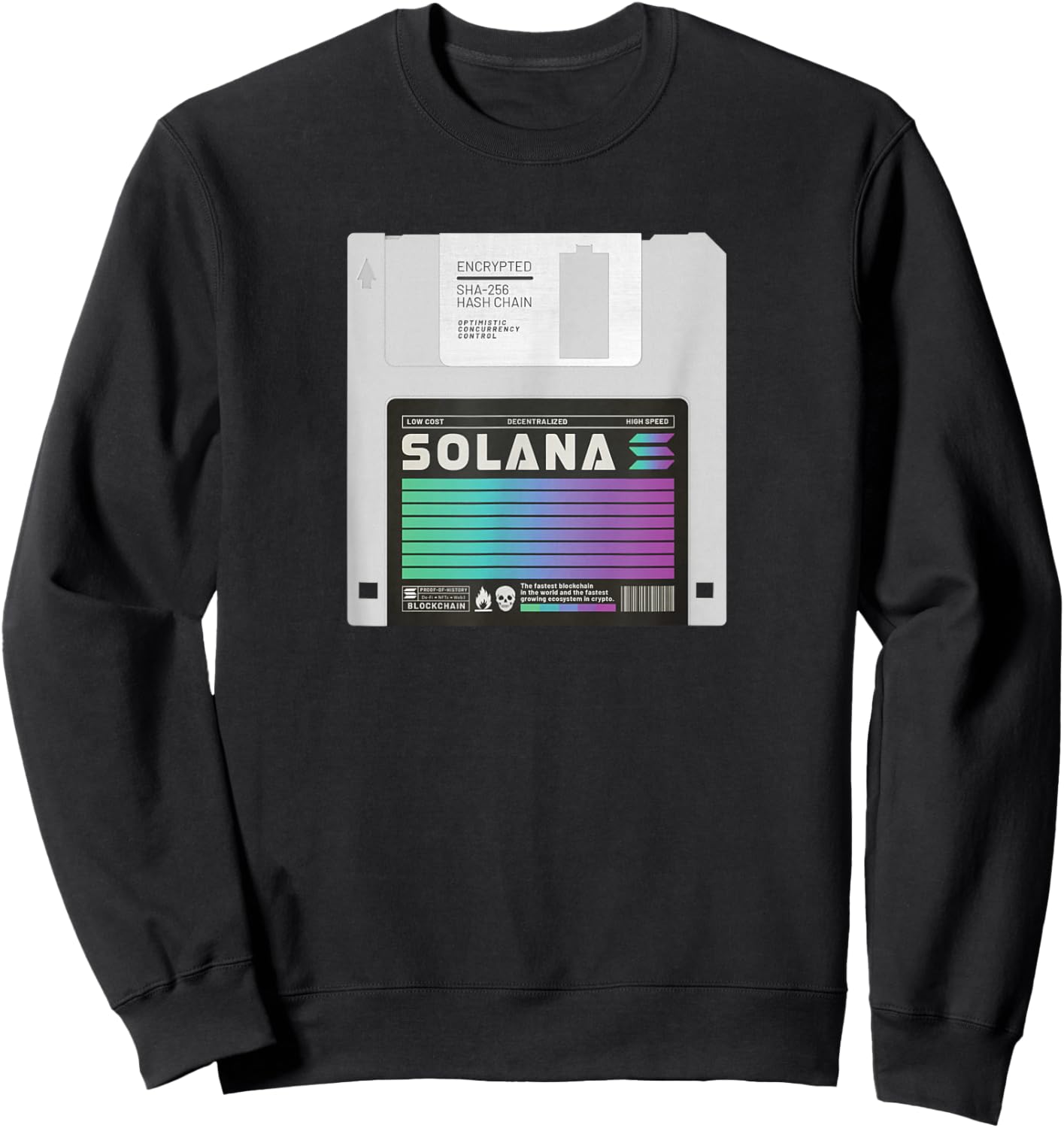 Solana Crypto - SOL Token - Cryptocurrency Sweatshirt - Sweatshirt | Black