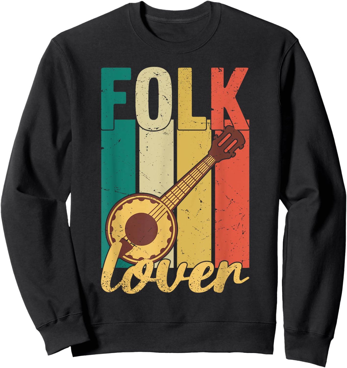 American Folk Music Sweatshirt - Sweatshirt | Black