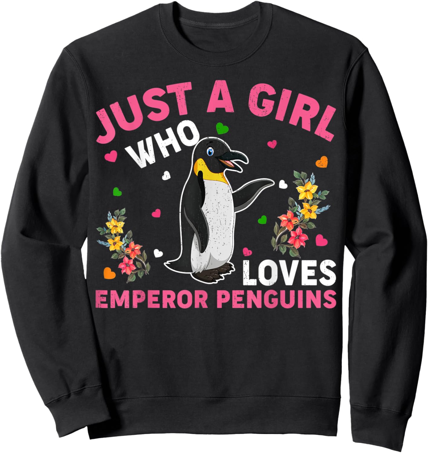 Emperor Penguin Lover Just A Girl Who Loves Emperor Penguins Sweatshirt - Sweatshirt | Black