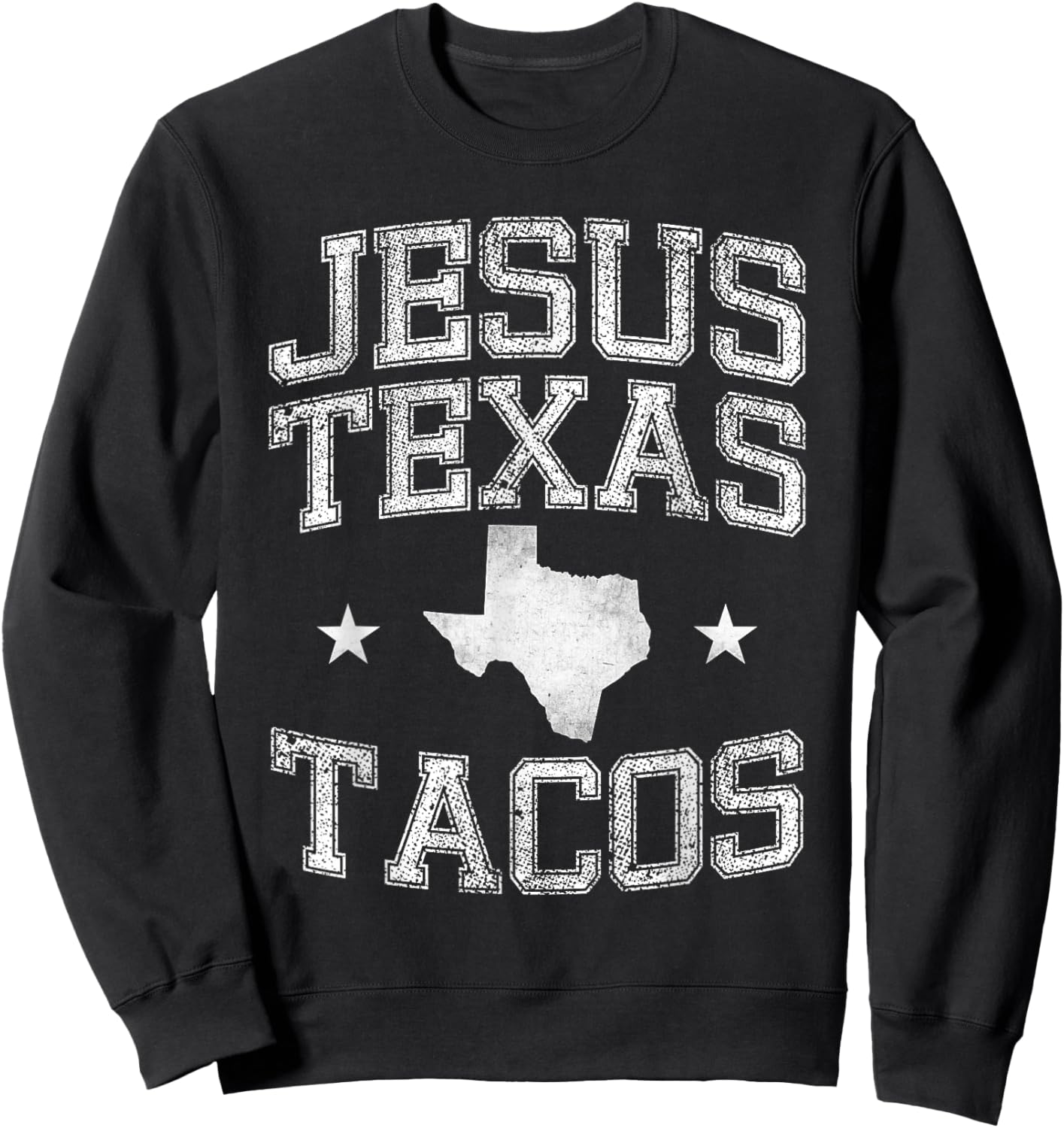 Texas Flag State US Vintage Longhorn Texas Retro Sweatshirt - Sweatshirt | Black