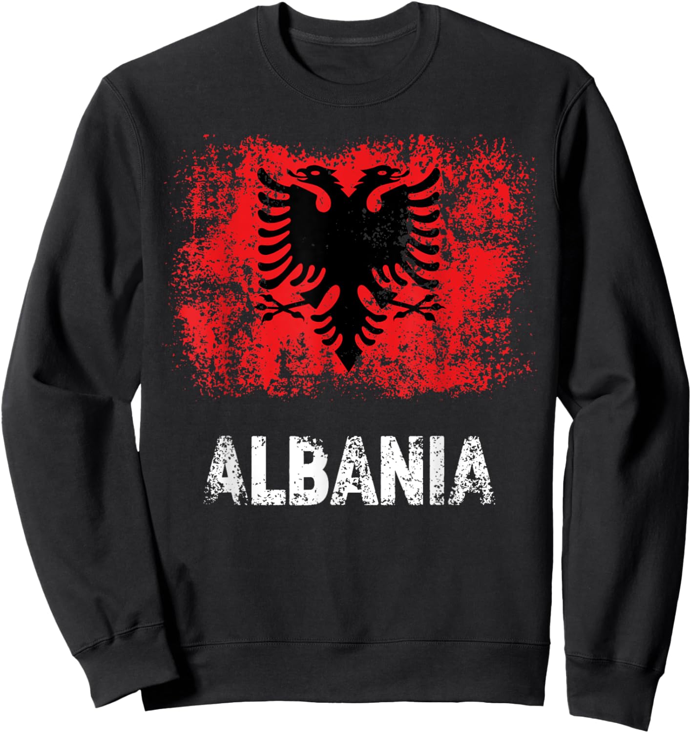 Albanian Patriot Albania Independence Day Albanian Flag Kids Men Sweatshirt - Sweatshirt | Black