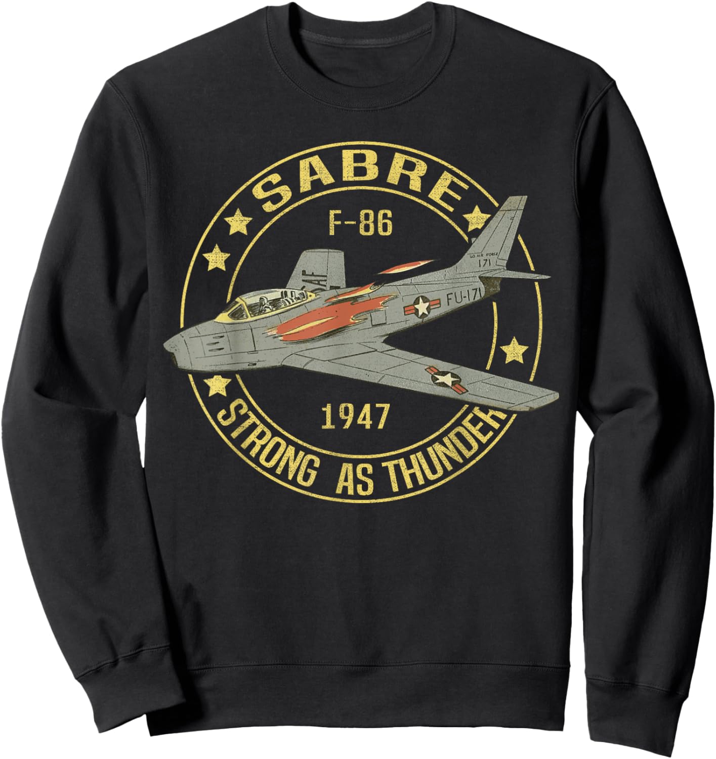 F-86 Sabre Jet F86 Sabrejet Sweatshirt - Sweatshirt | Black