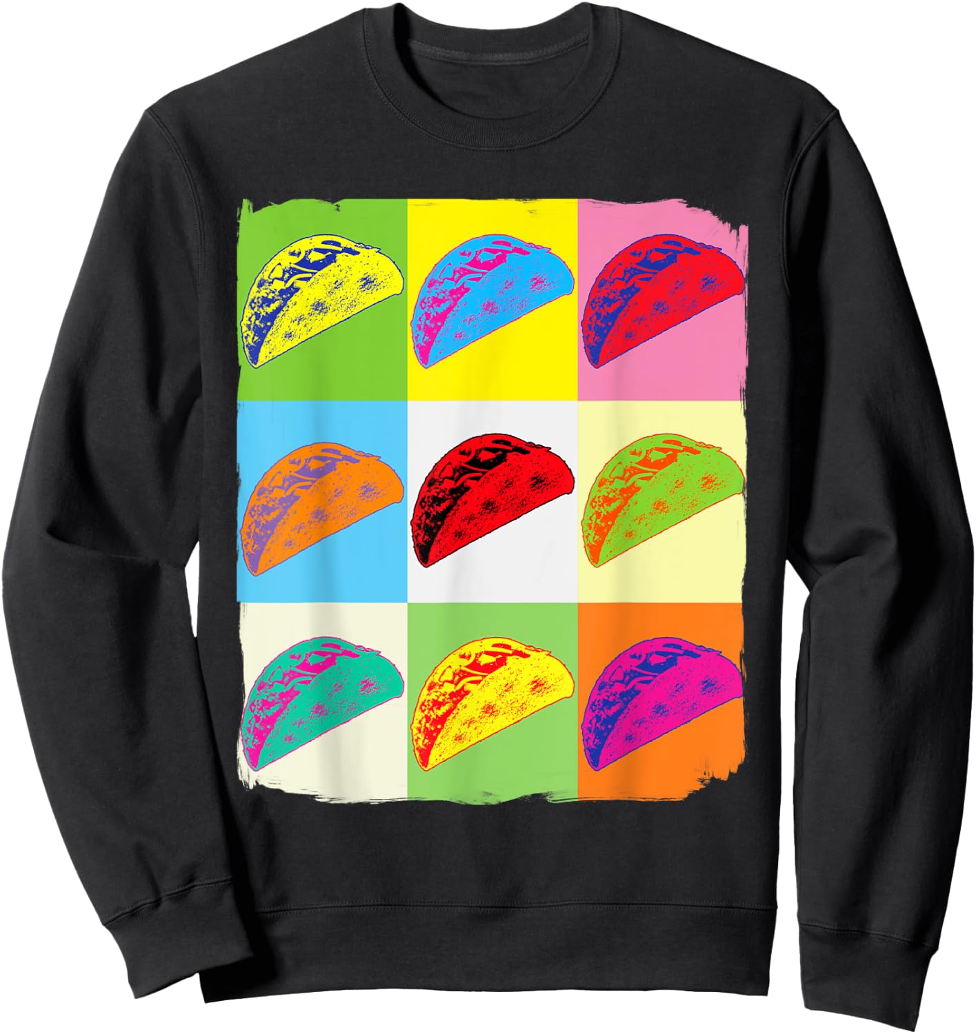 Taco Lover, Funny Taco Art, Mexican Food Lover, Taco Sweatshirt - Sweatshirt | Black