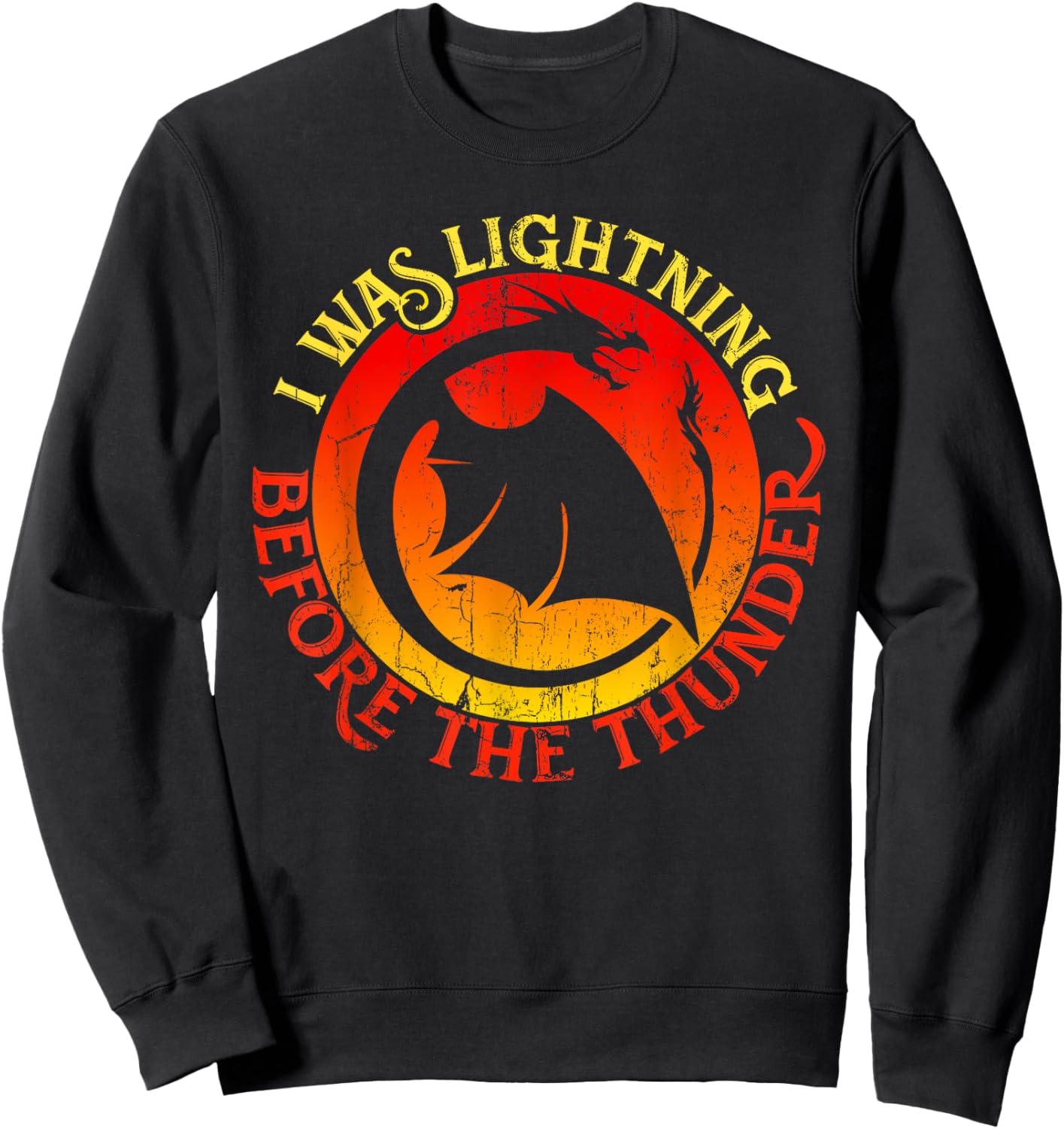 I Was Lightning Before the Thunder Sweatshirt - Sweatshirt | Black
