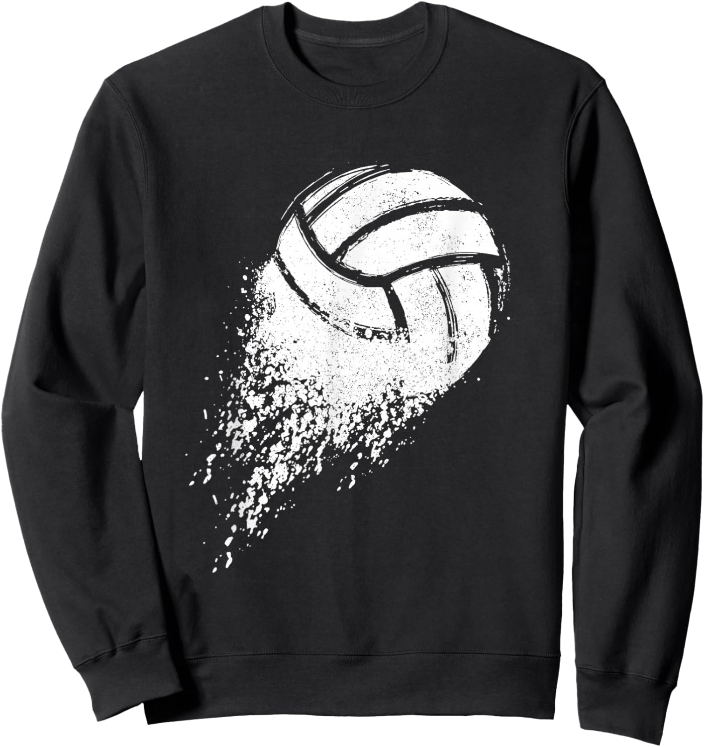 Volleyball Vintage Retro Sport Volleyball Player Sweatshirt - Sweatshirt | Black