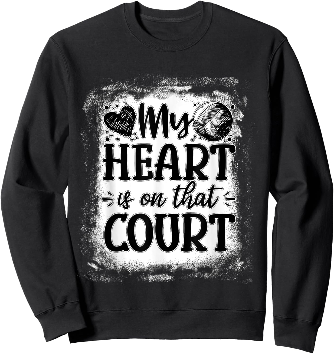 Volleyball Mom Volleyball Player Volleyball Mothers Day Sweatshirt - Sweatshirt | Black