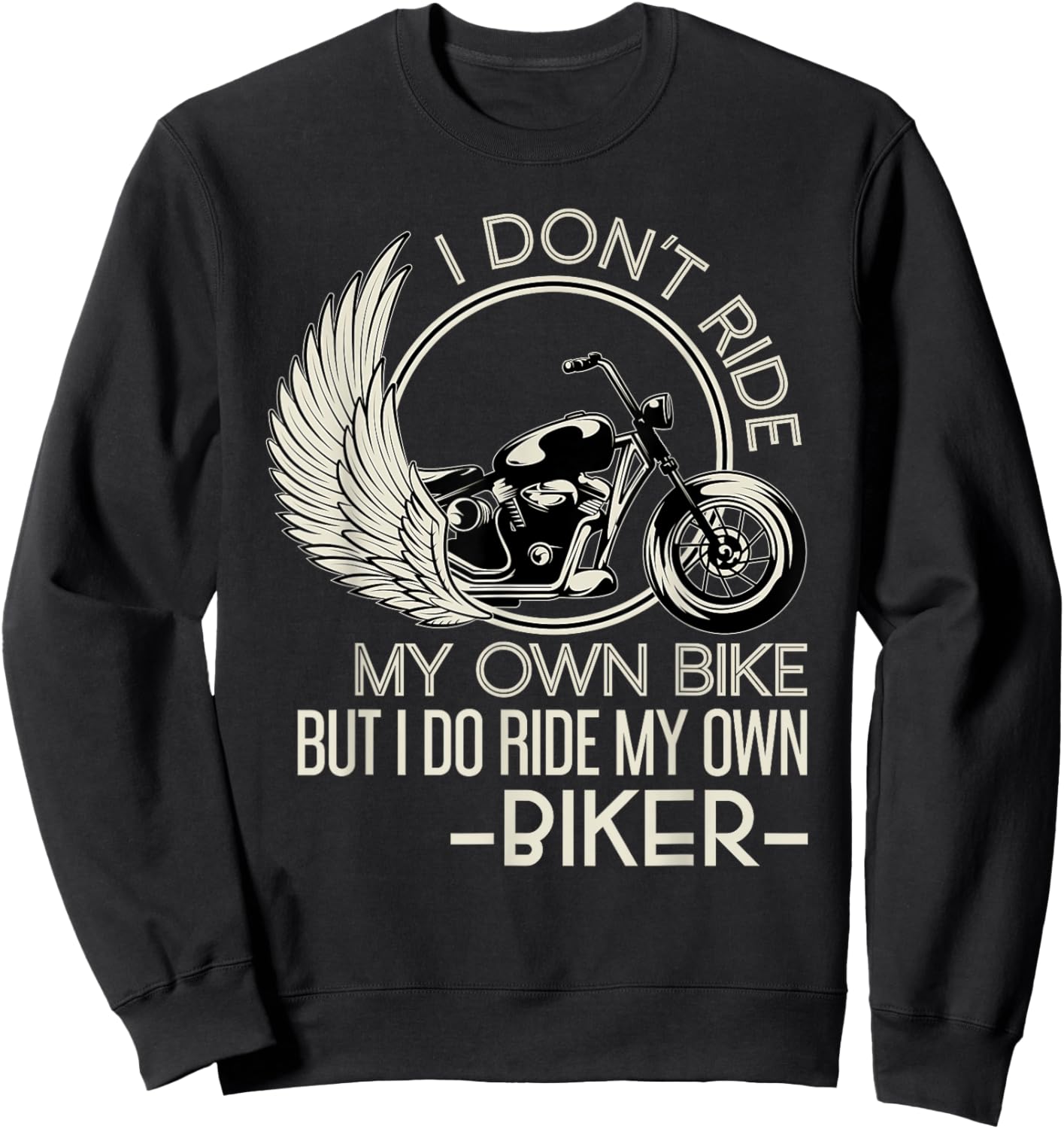 Motorcyclist Funny Motorcycle Gift Women Biker Sweatshirt - Sweatshirt | Black