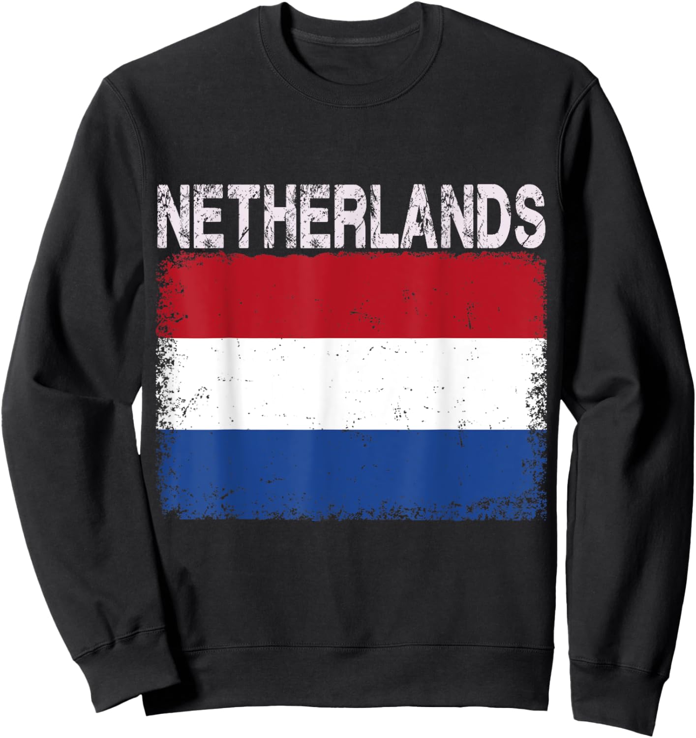 Vintage Netherlands Flag Dutch Pride Clothing Sports Jersey Sweatshirt - Sweatshirt | Black
