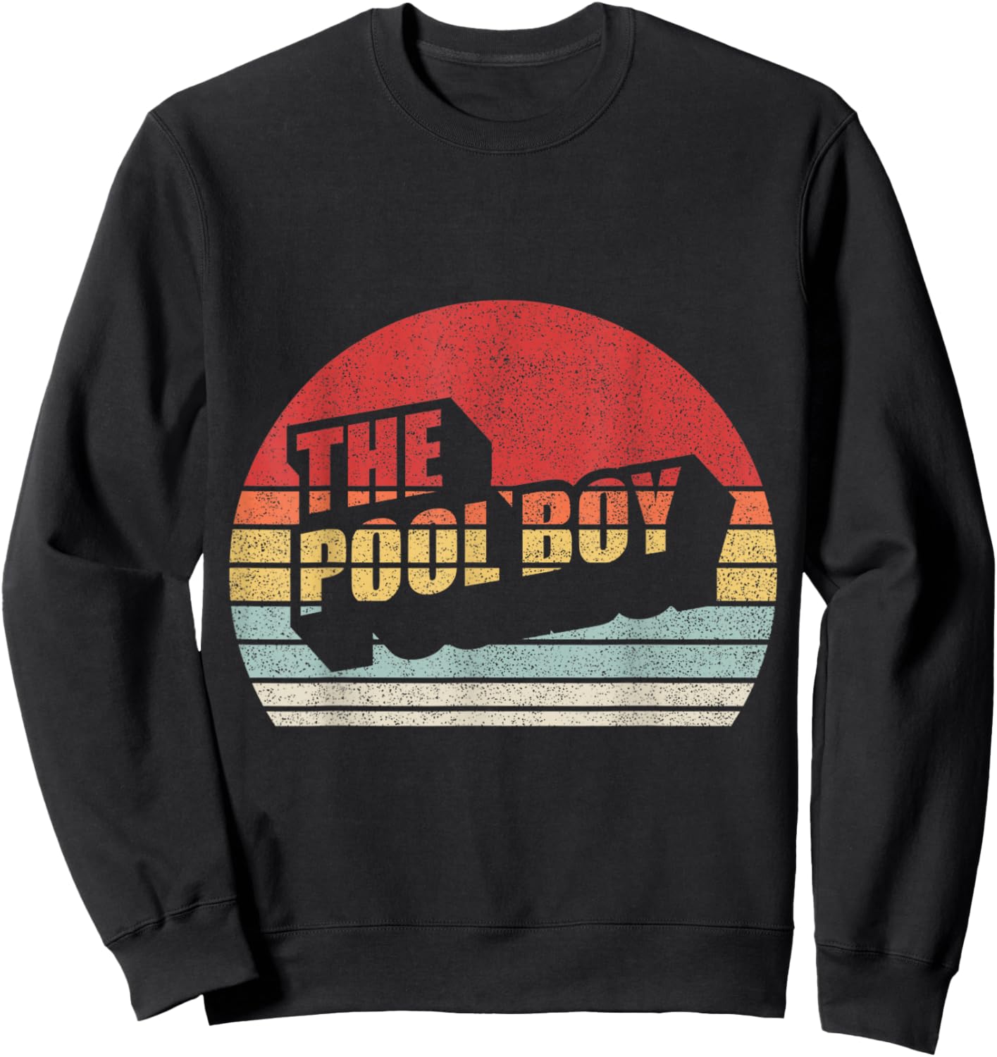 Retro Vintage The Pool Boy Sweatshirt - Sweatshirt | Black