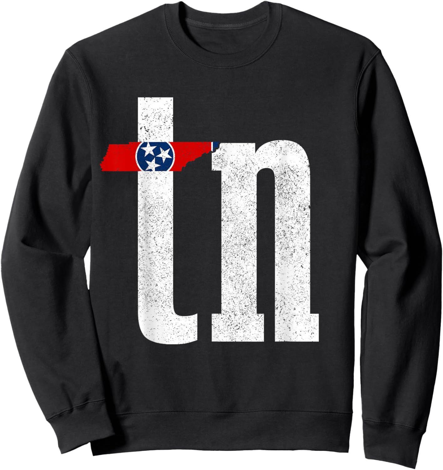 Tennessee Flag TN Pride State Map Nashville Memphis Sweatshirt - Sweatshirt | Black