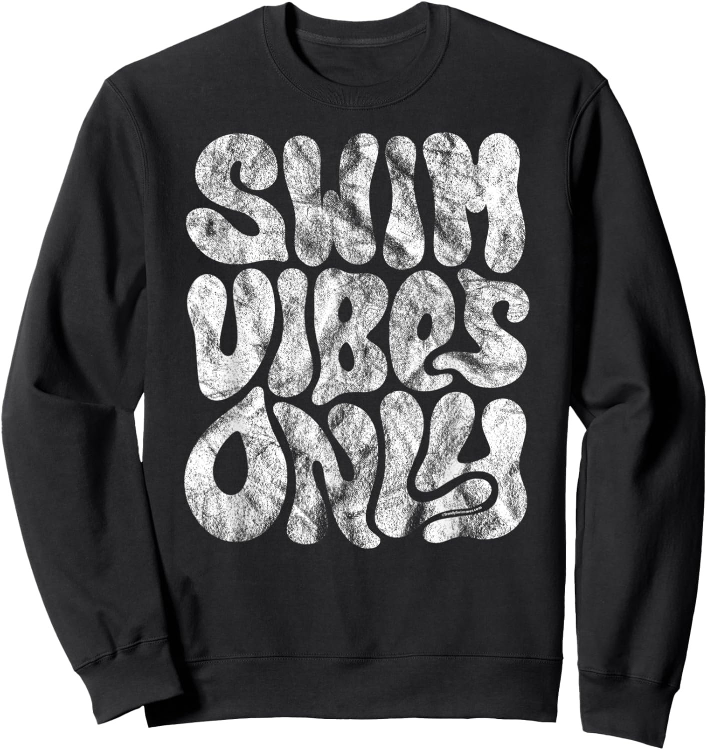 Swim Vibes Only Swimmer Sweatshirt - Sweatshirt | Black
