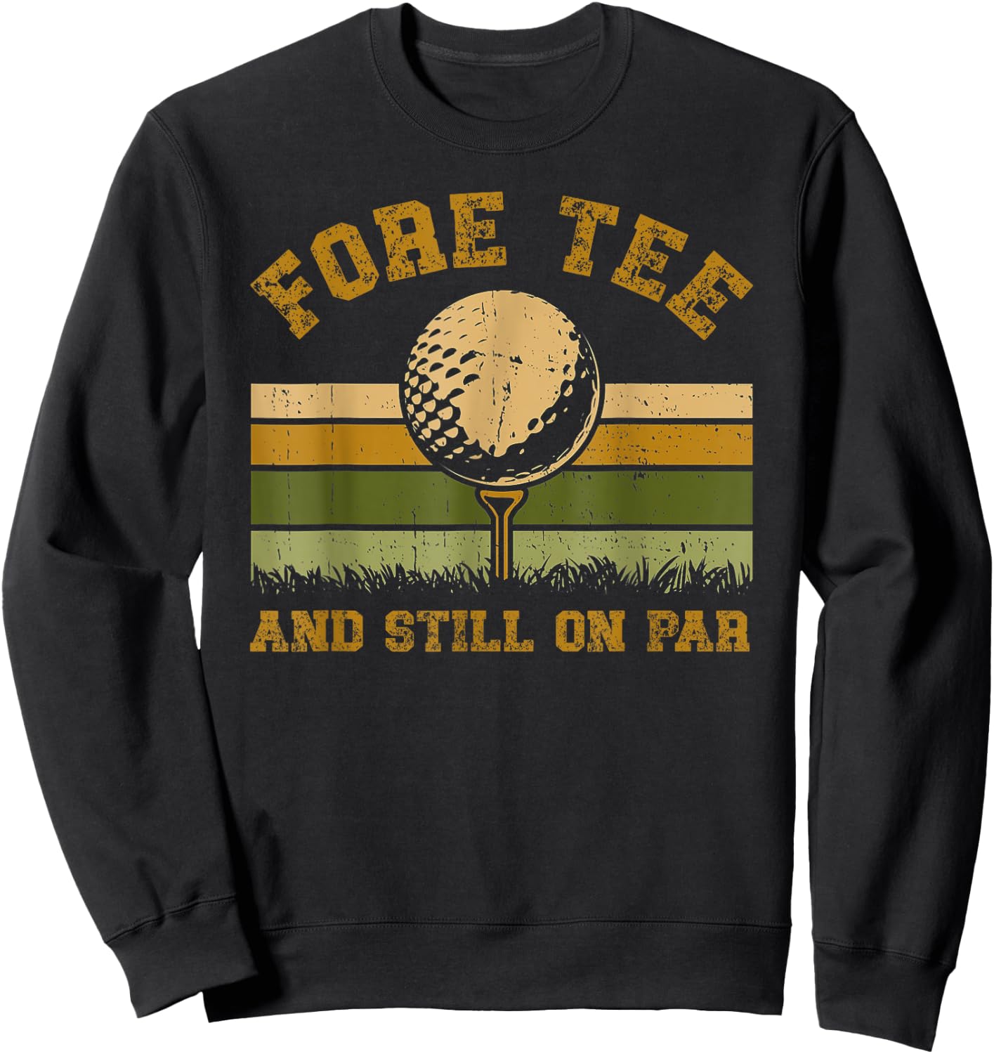 Fore 40th Birthday Golf Sweatshirt - Sweatshirt | Black