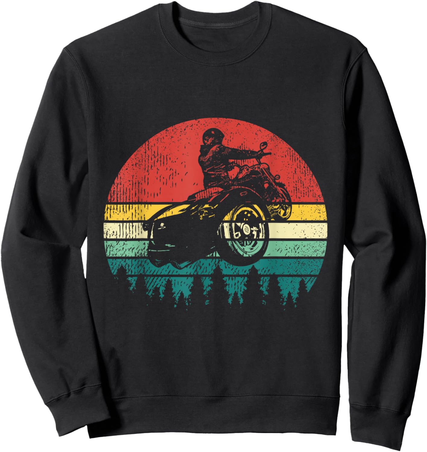 Retro Trike Bike Motorcycle Rider Triker Gift Sweatshirt - Sweatshirt | Black