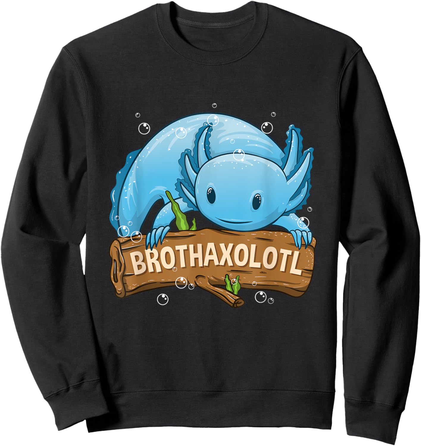 Brothaxolotl Brother Axolotl Boys Kids Sweatshirt - Sweatshirt | Black