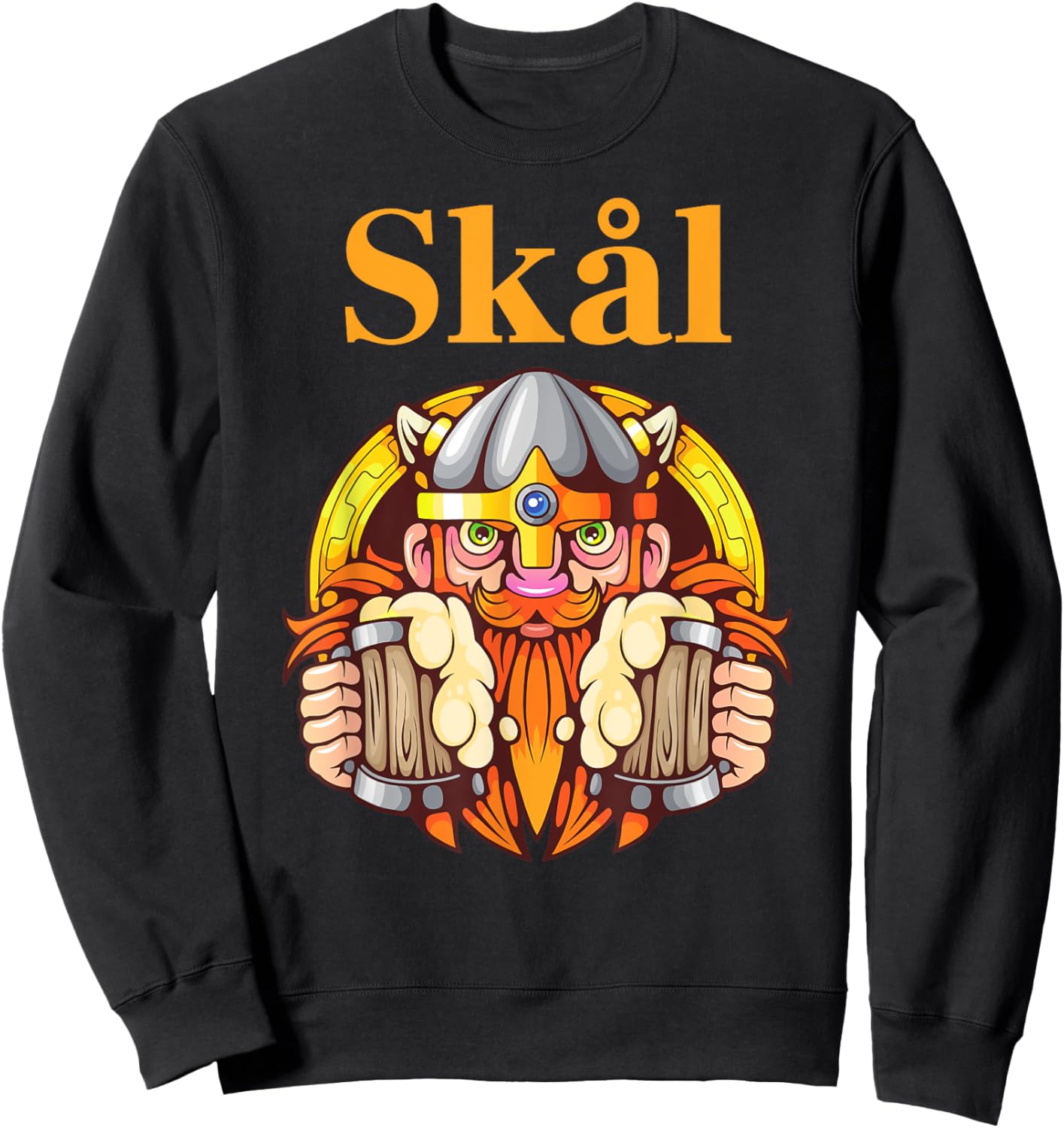 Beer gifts from Sweden Norway Skål Sweatshirt - Sweatshirt | Black