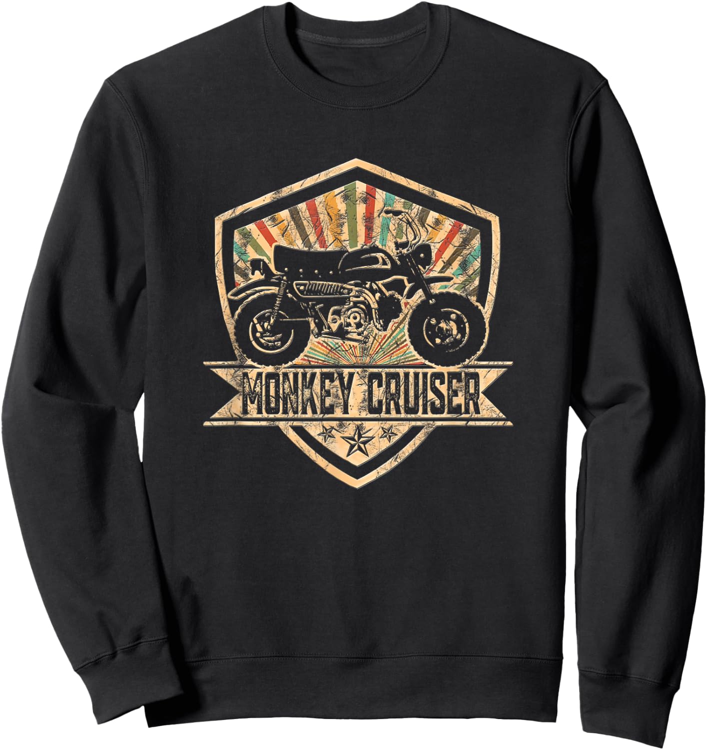 Monkey Z50 Cruiser Moped Motorcycle Japan Sweatshirt - Sweatshirt | Black