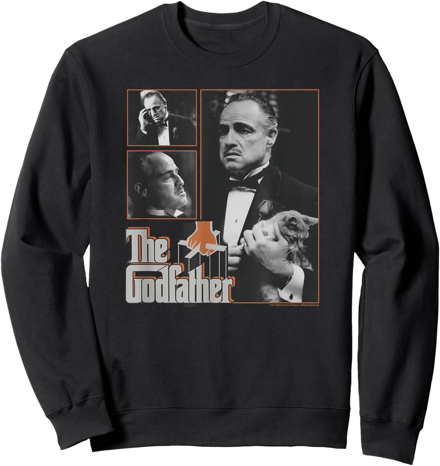 The Godfather Don Vito Corleone Cat Poster Sweatshirt - Sweatshirt | Black