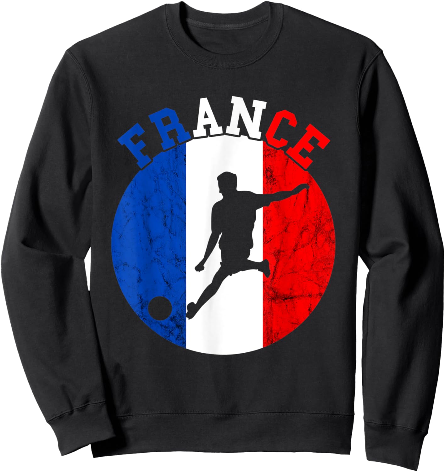 France Soccer Team Soccer Player Flag France Soccer Team Sweatshirt - Sweatshirt | Black