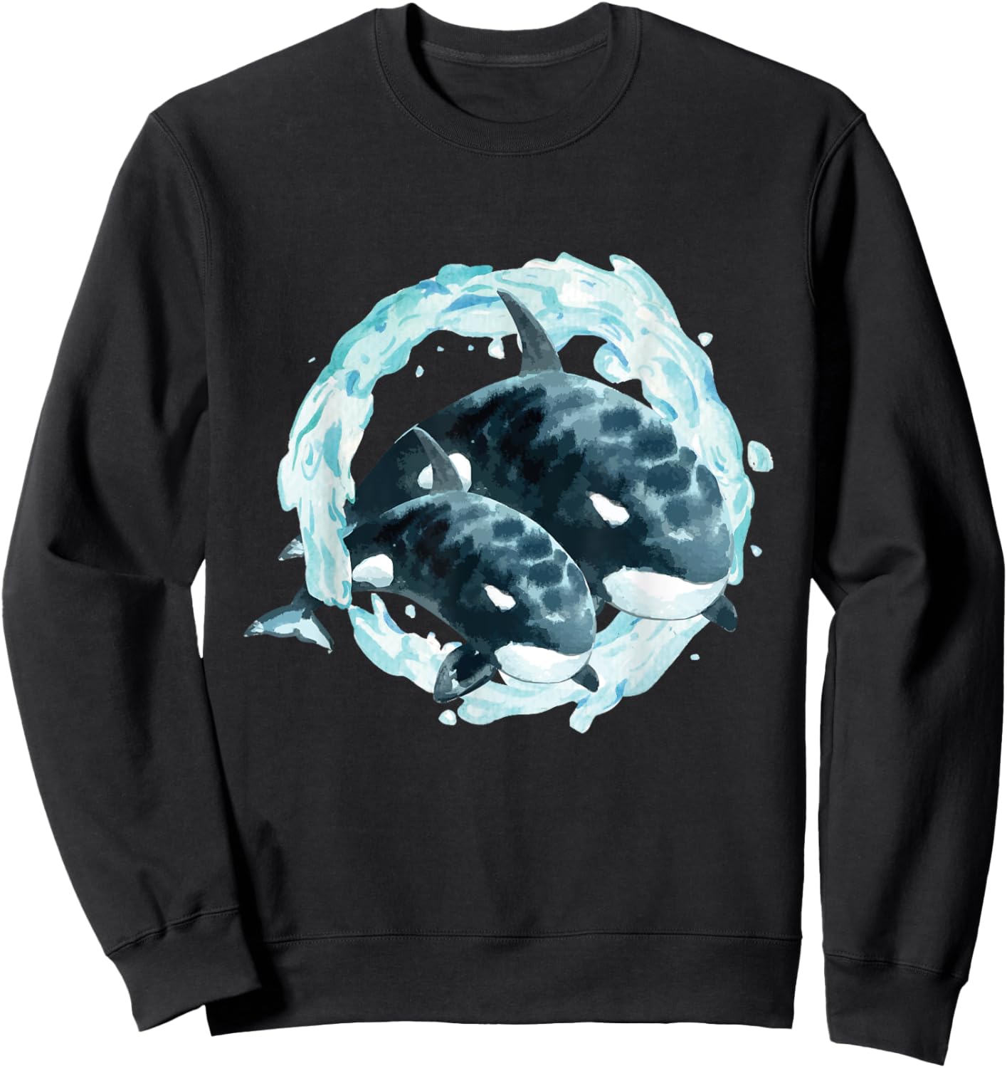 Whale Lover Art - Whales Marine Biologist Wildlife Sweatshirt - Sweatshirt | Black