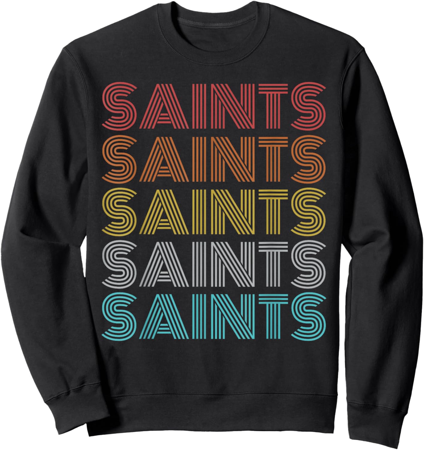 Retro Vintage Saints Sweatshirt - Sweatshirt | Black