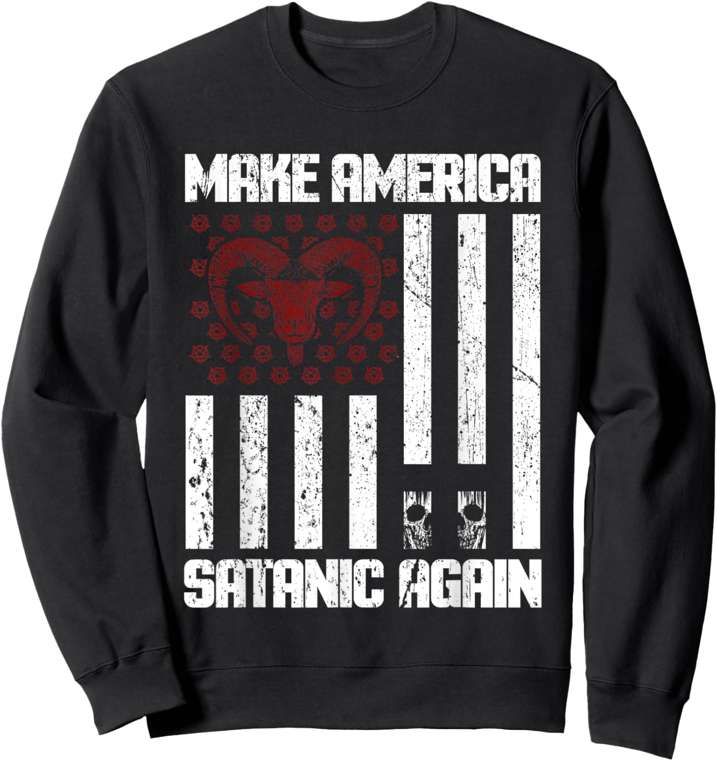 Make America Satanic Again Sweatshirt - Sweatshirt | Black