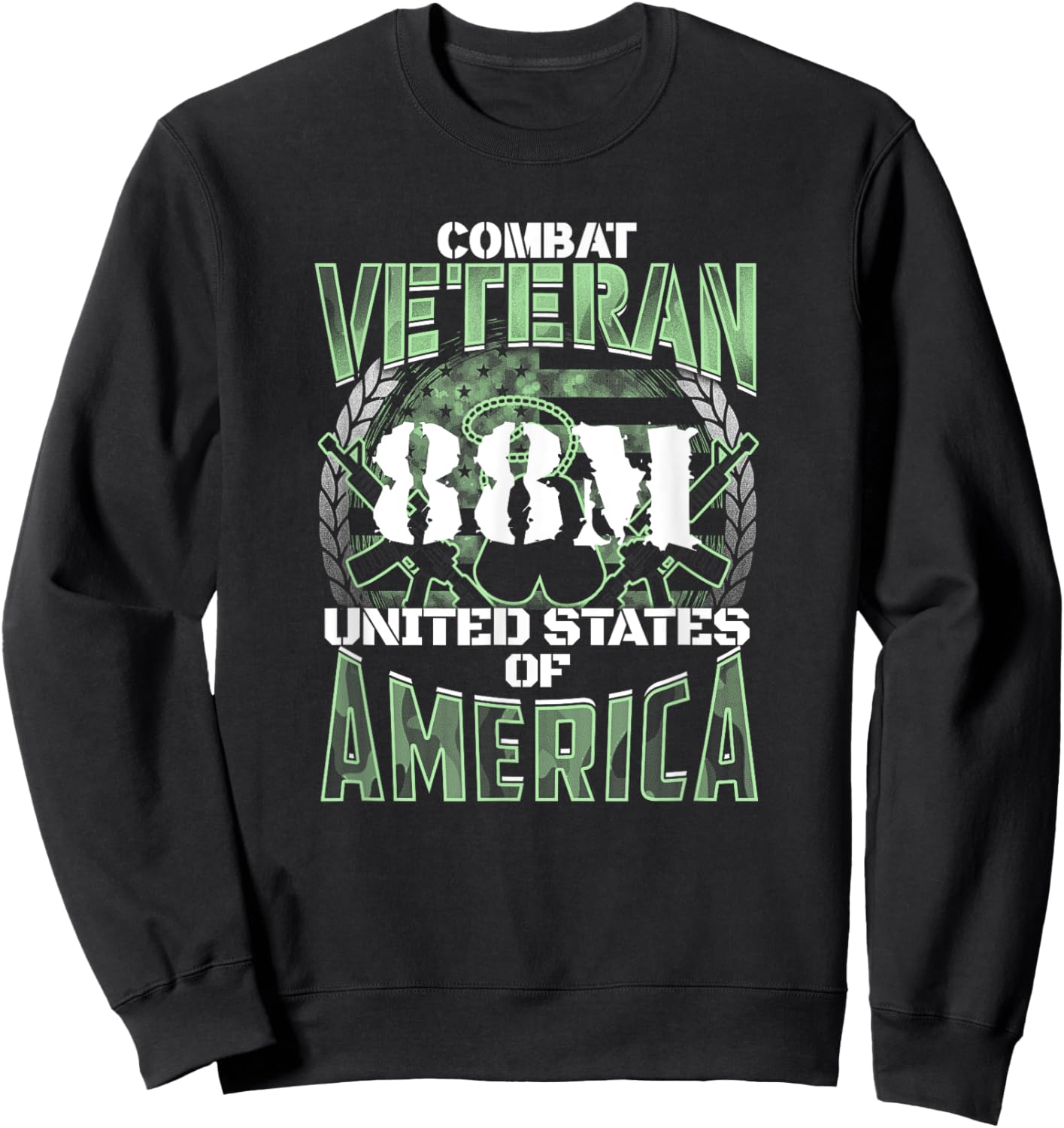 88M MOS United States Combat Veteran Sweatshirt - Sweatshirt | Black