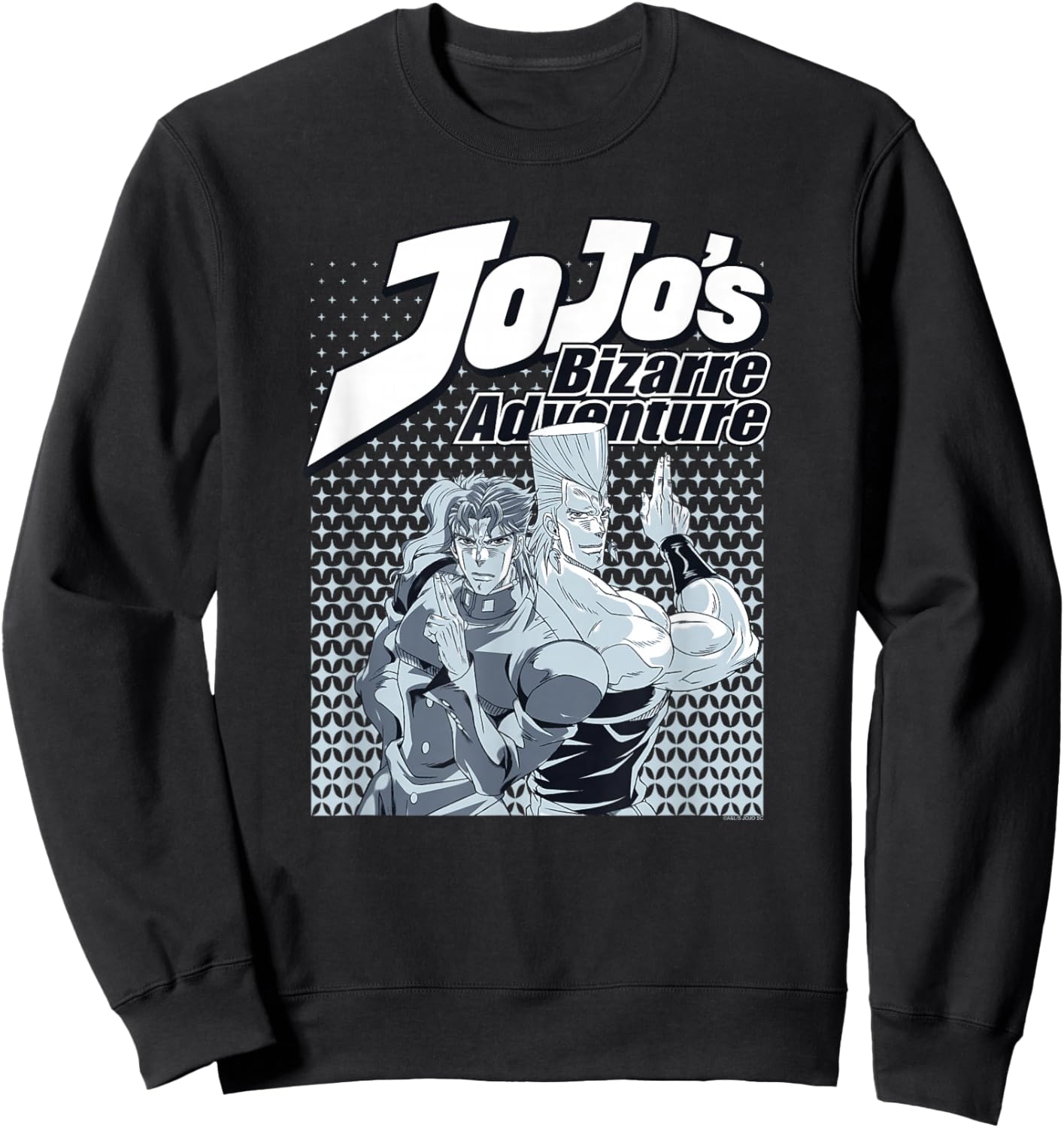 JoJo's Bizarre Adventure Part 3 Kakyoin & Polnareff Anime Sweatshirt - Sweatshirt | Black