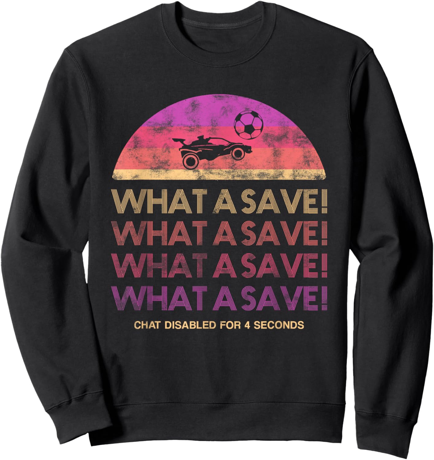 What a save chat disabled gaming car rocket Sweatshirt - Sweatshirt | Black