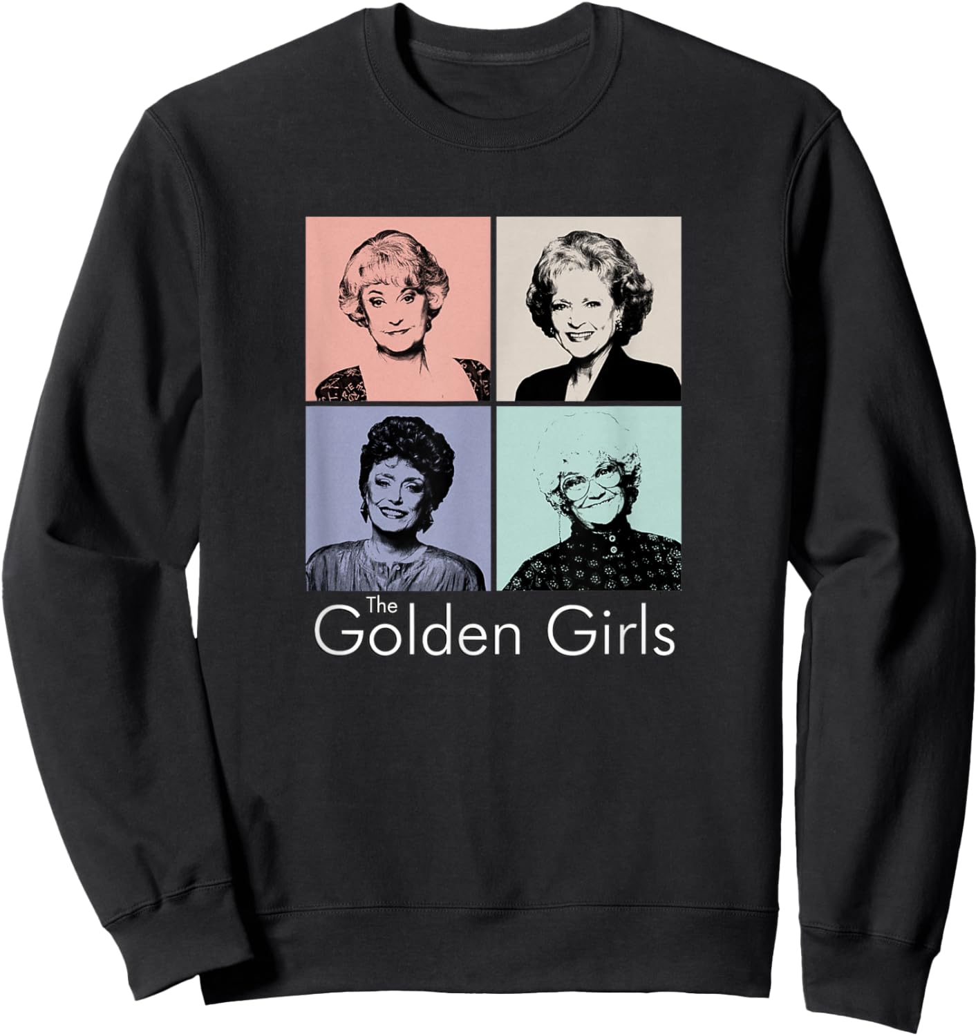 The Golden Girls - Color Block Group Sweatshirt - Sweatshirt | Black
