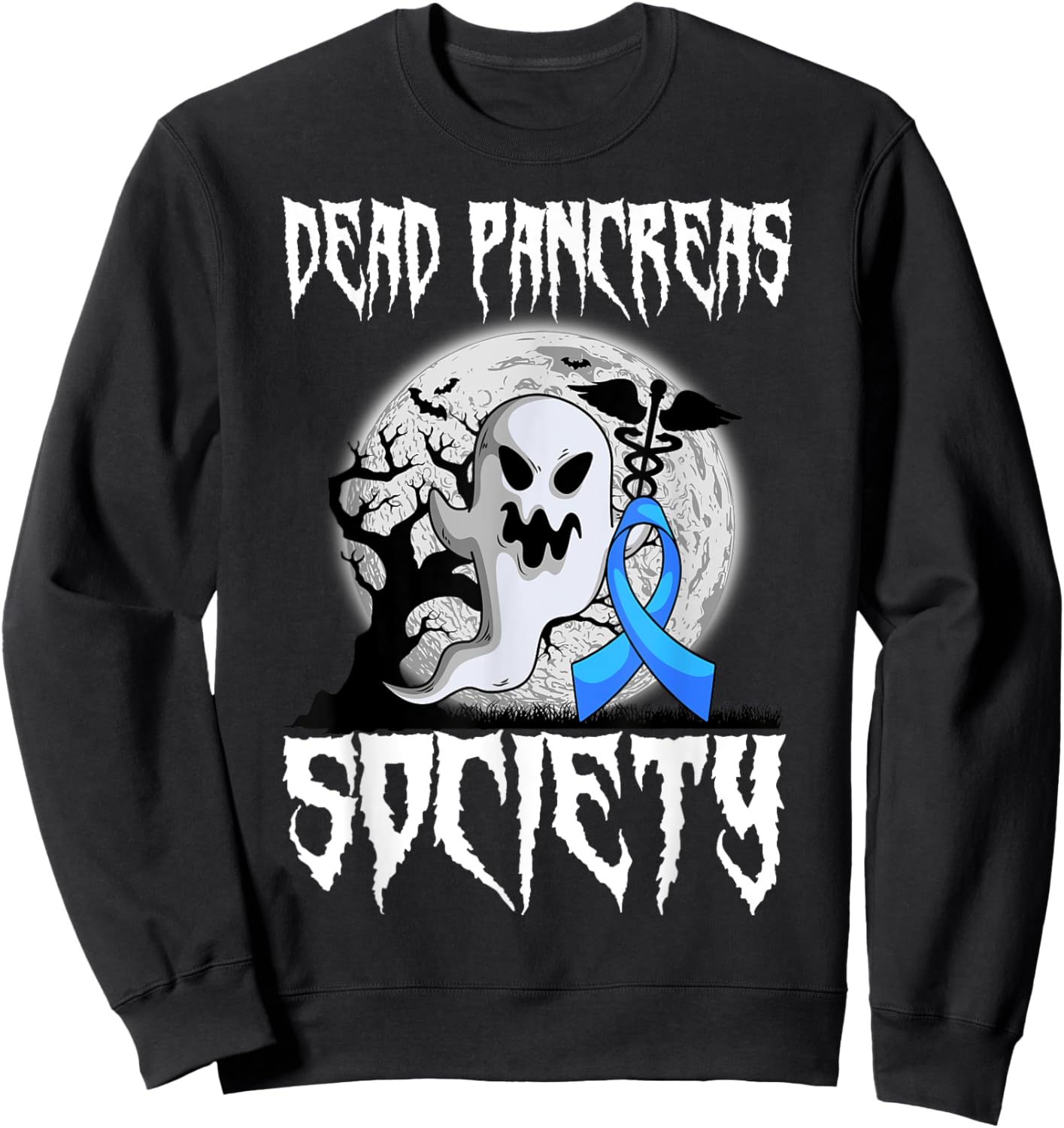 Dead Pancreas Society Diabetes Halloween Diabetic Party Sweatshirt - Sweatshirt | Black
