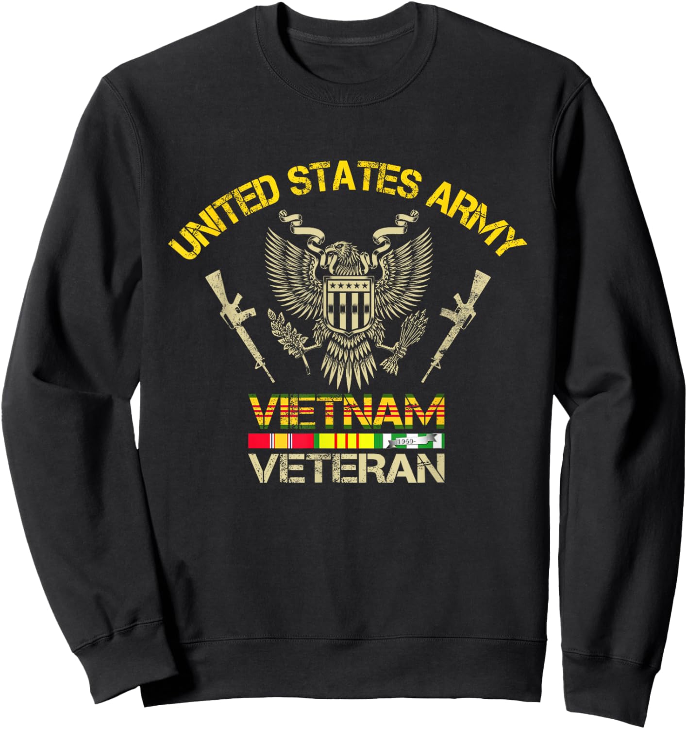 U.S Army Vietnam Veteran T Shirt Vietnam War Veterans Day Sweatshirt - Sweatshirt | Black