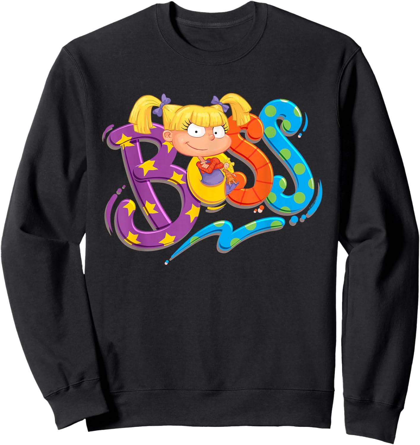 Rugrats Angelica is Boss Sweatshirt - Sweatshirt | Black