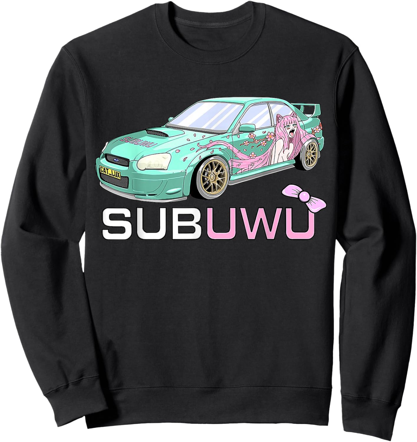 SubUwU Anime Lover Cute Otaku Fan Gift Sweatshirt - Sweatshirt | Black
