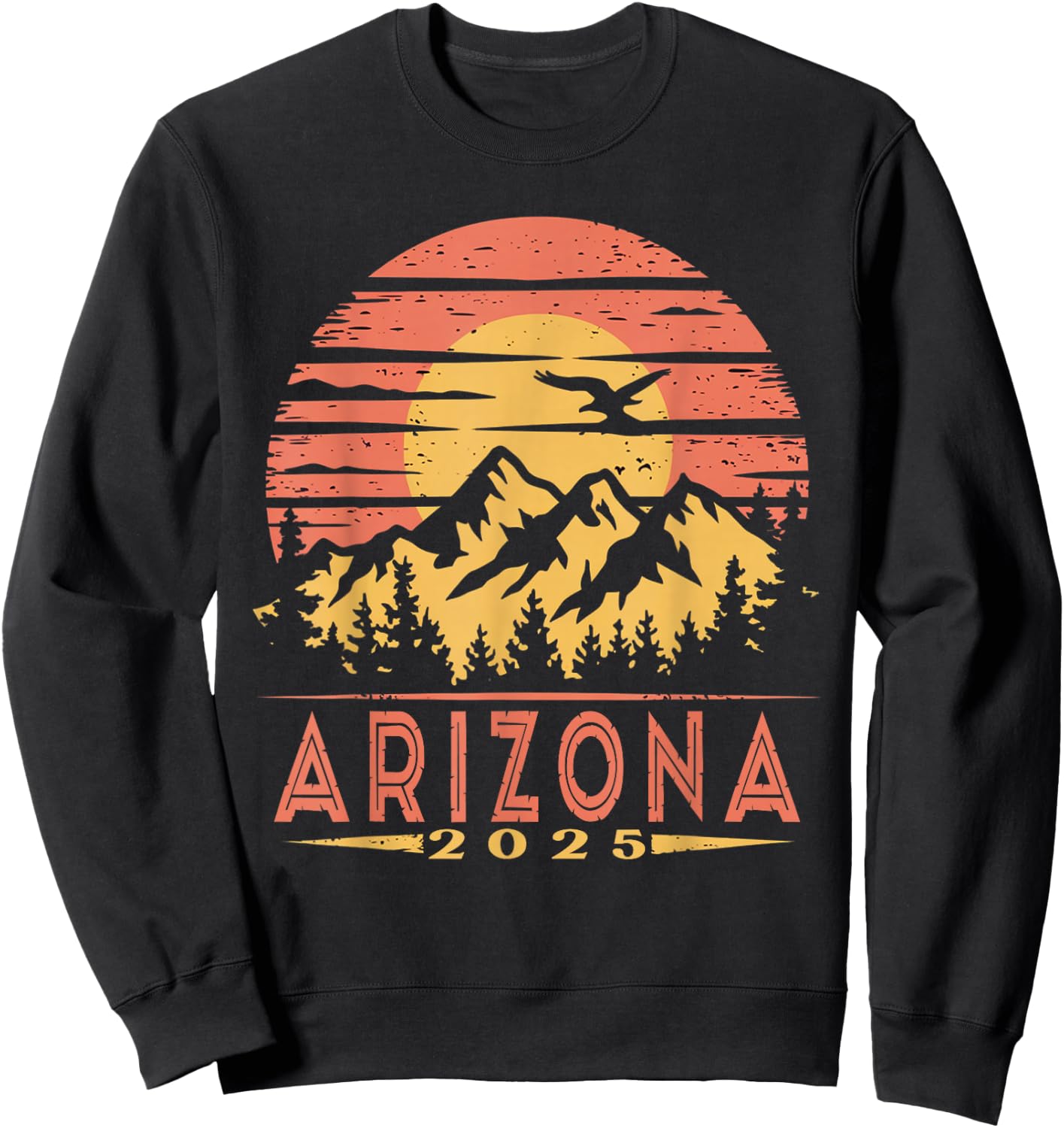 Arizona 2025 Family Trip Friends Group Vacation Matching Sweatshirt - Sweatshirt | Black
