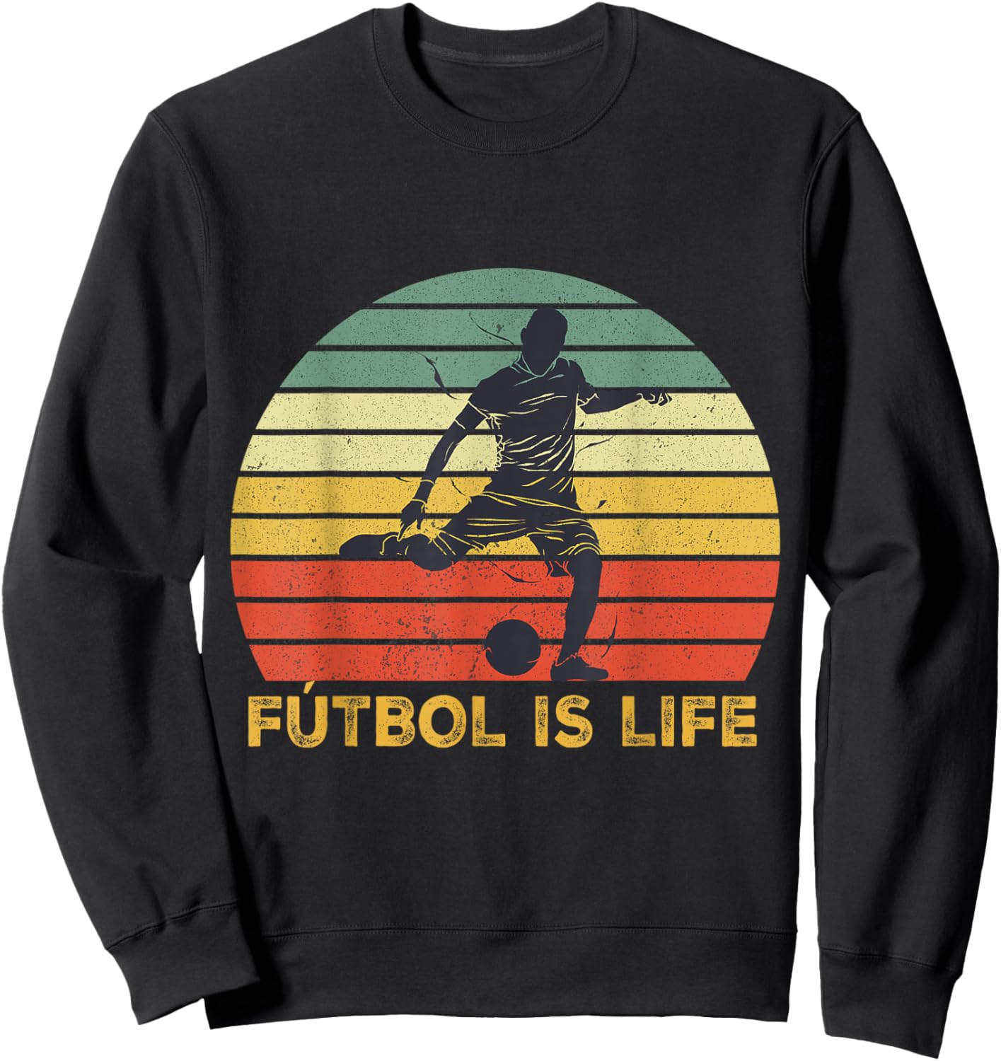 Futbol Is Life shirt Sweatshirt - Sweatshirt | Black