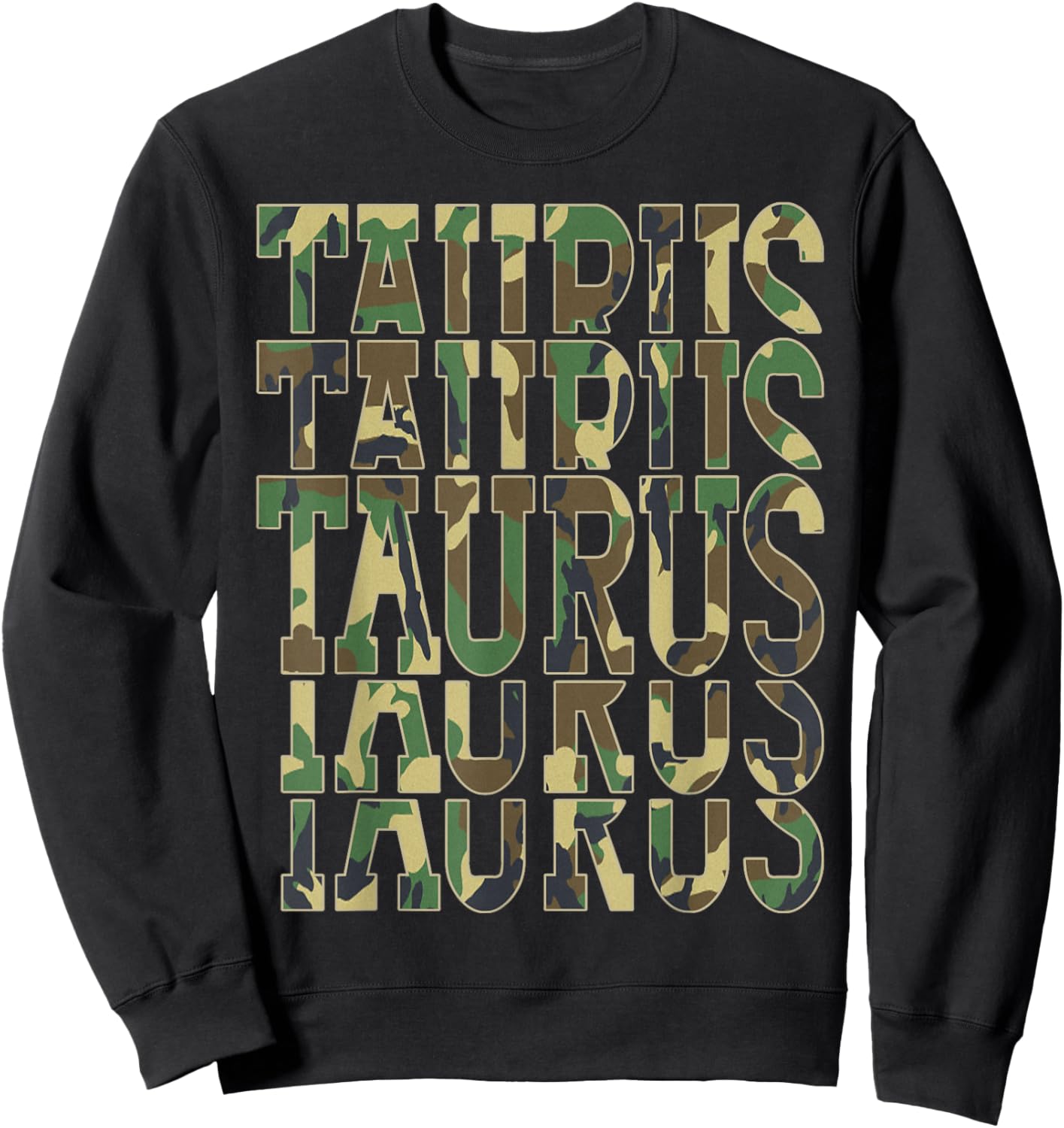 April King Man Born in May Taurus Zodiac Camouflage Birthday Sweatshirt - Sweatshirt | Black