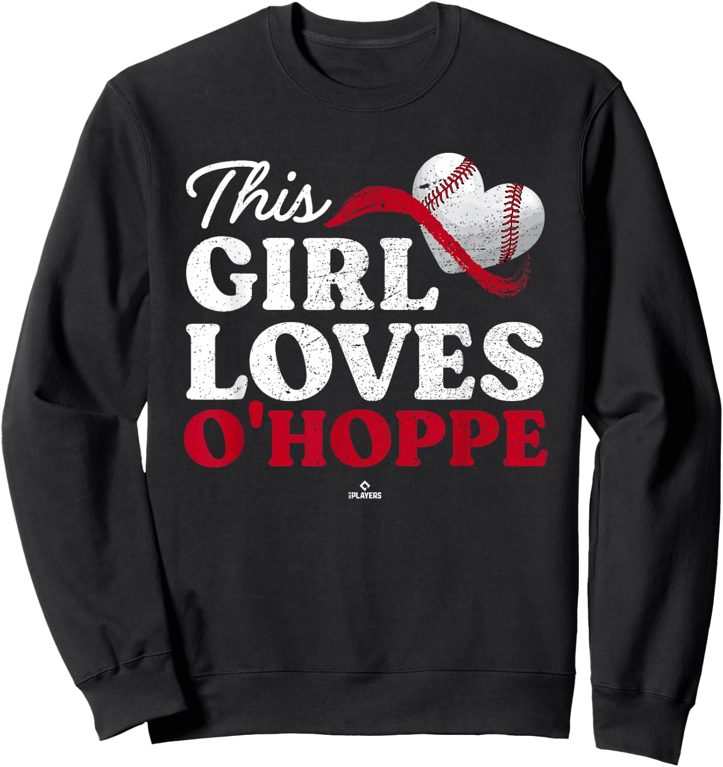This Girl Loves Logan O Hoppe Los Angeles MLBPA Sweatshirt - Sweatshirt | Black