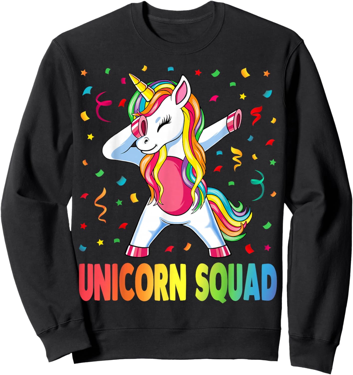 Unicorn Squad Unicorn Gifts Sweatshirt - Sweatshirt | Black