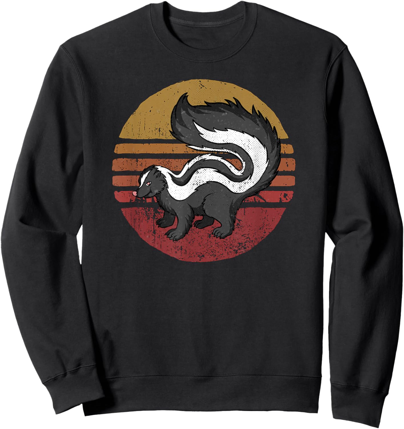 Vintage Skunk Retro Style Skunk Lover Sweatshirt - Sweatshirt | Black