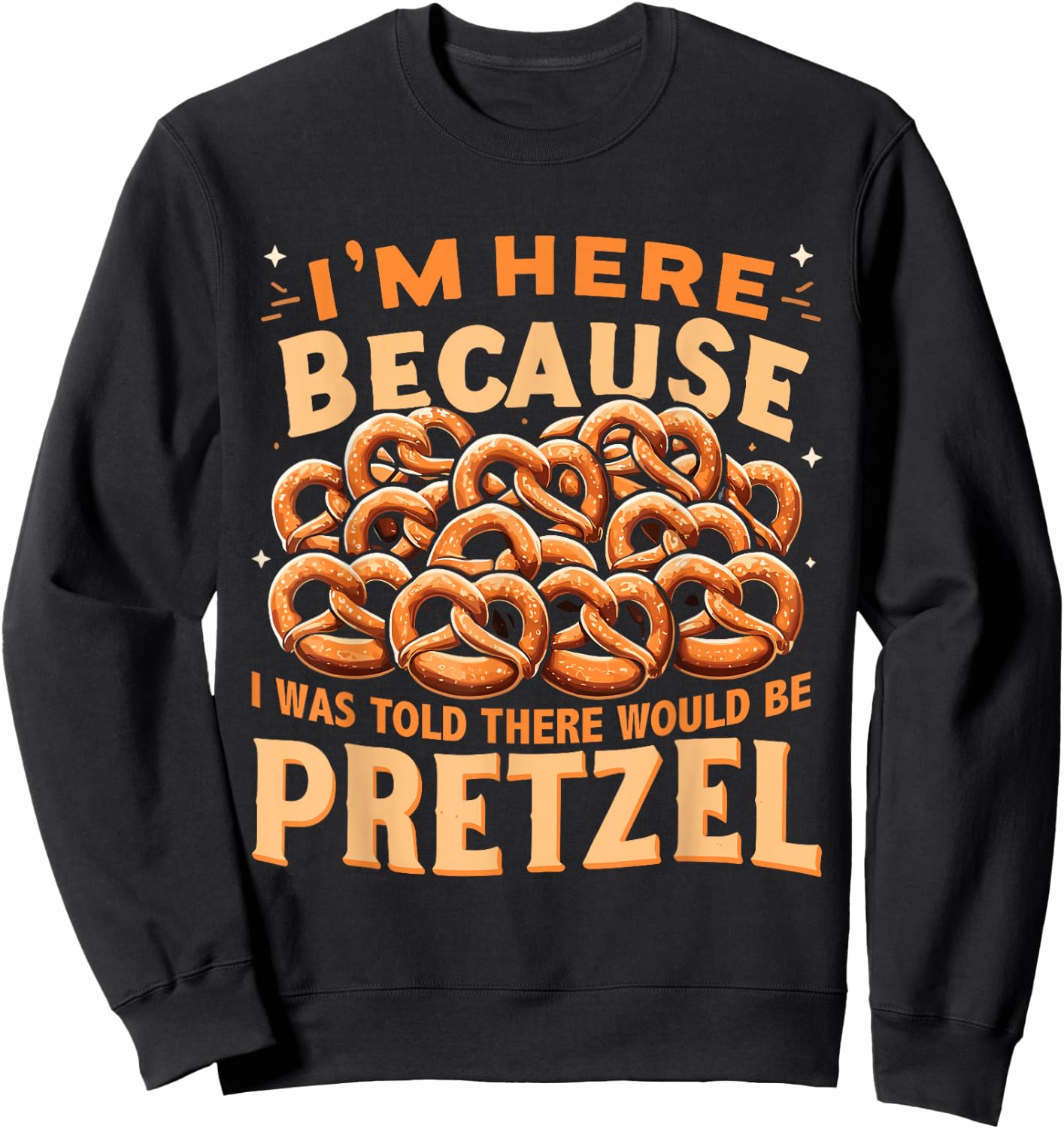 Funny Pretzel Lover Pretzel Day Sweatshirt - Sweatshirt | Black