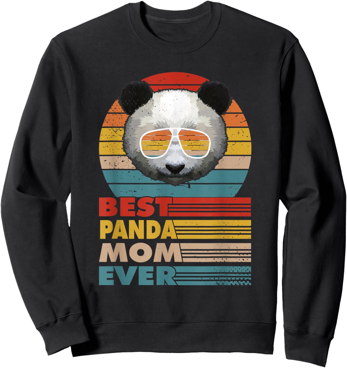 Best Panda Mom Ever for a Panda Lover Mothersday Sweatshirt - Sweatshirt | Black
